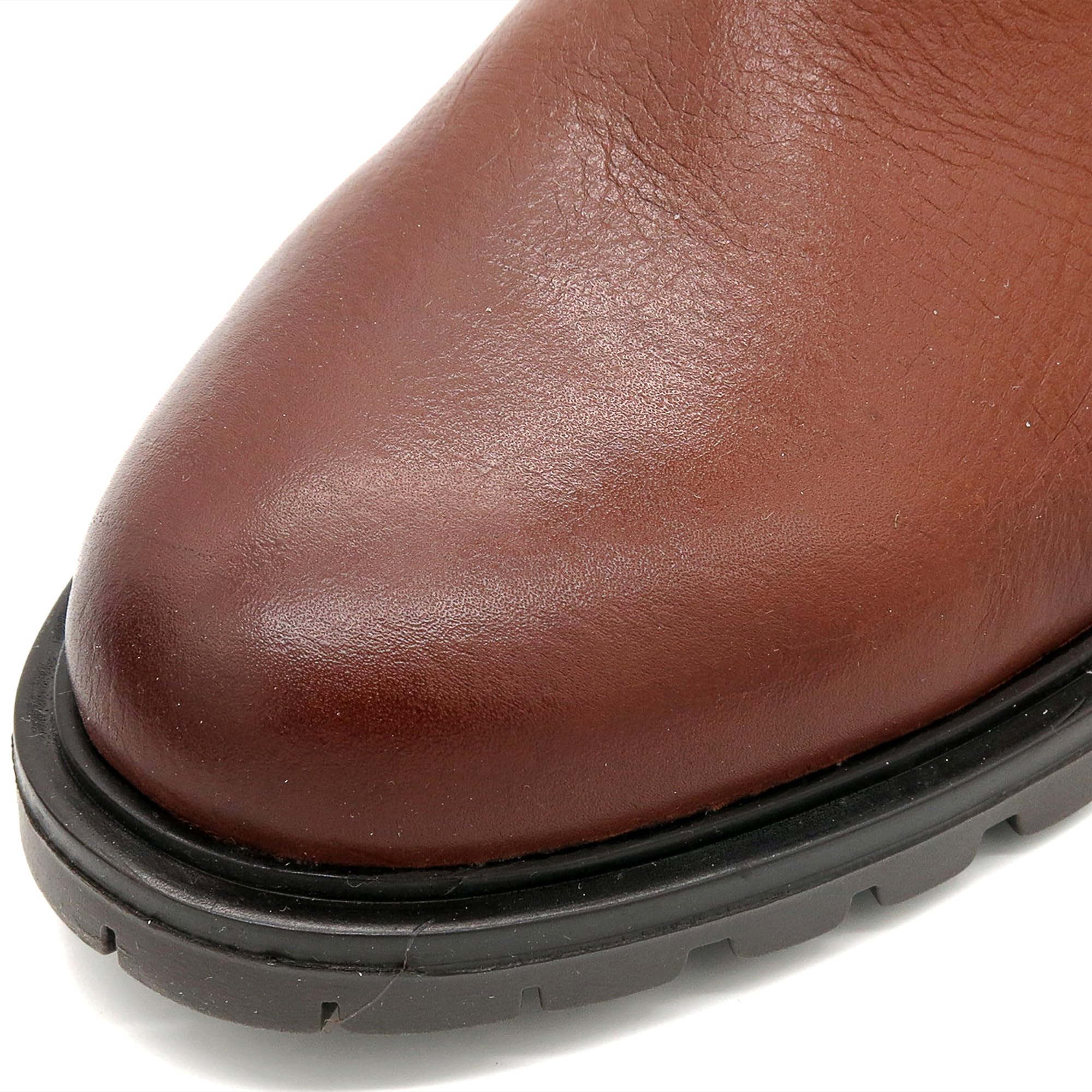 Casual Botines de mujer botas de cuero Chelsea Botas de otoño