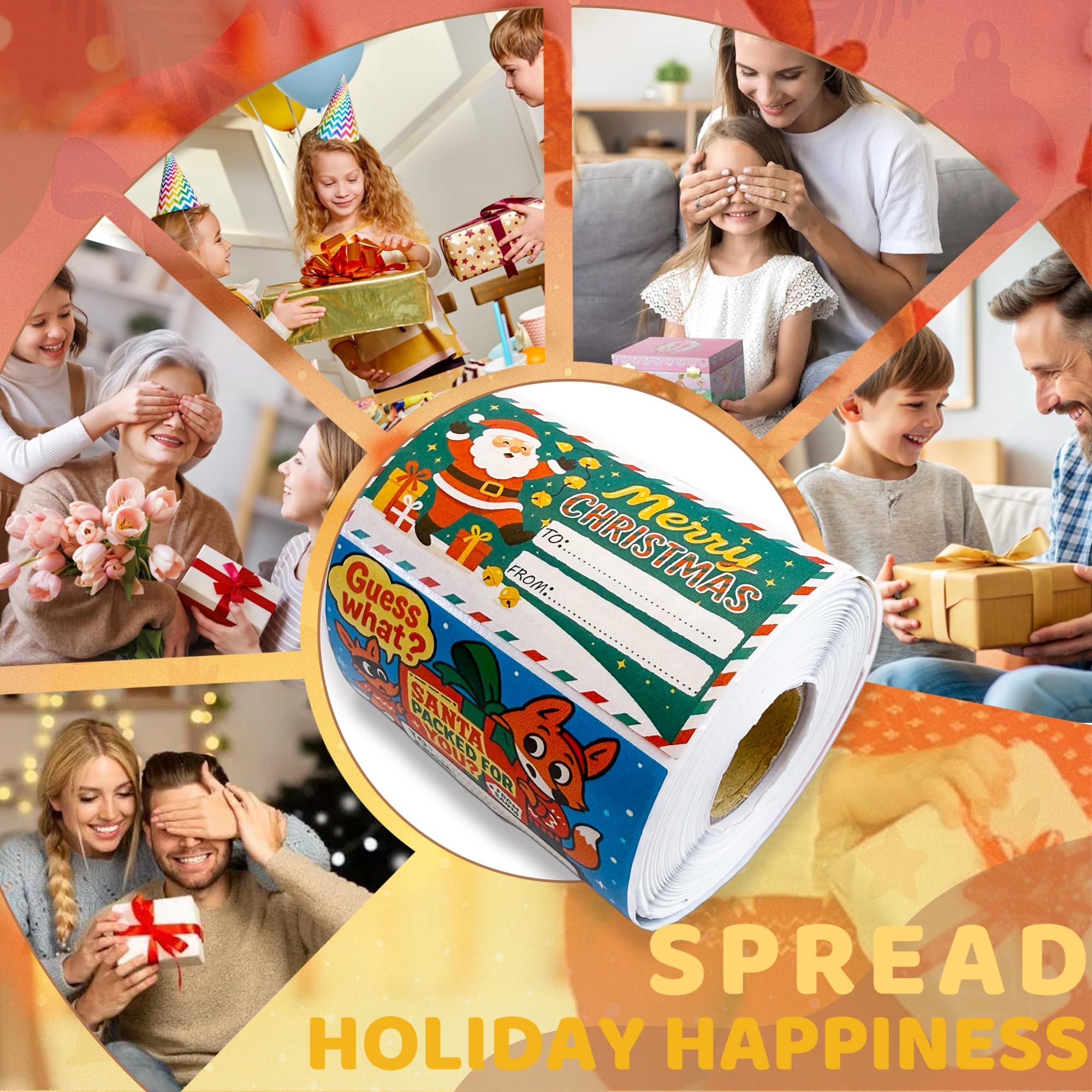 500 Stück verschiedene Weihnachts-Geschenkanhänger, keine wiederholten Geschenkanhänger für Weihnachtsgeschenke und Geschenkpapier, Urlaubs-Geschenk-Etiketten für Damen, Herren und Freunde