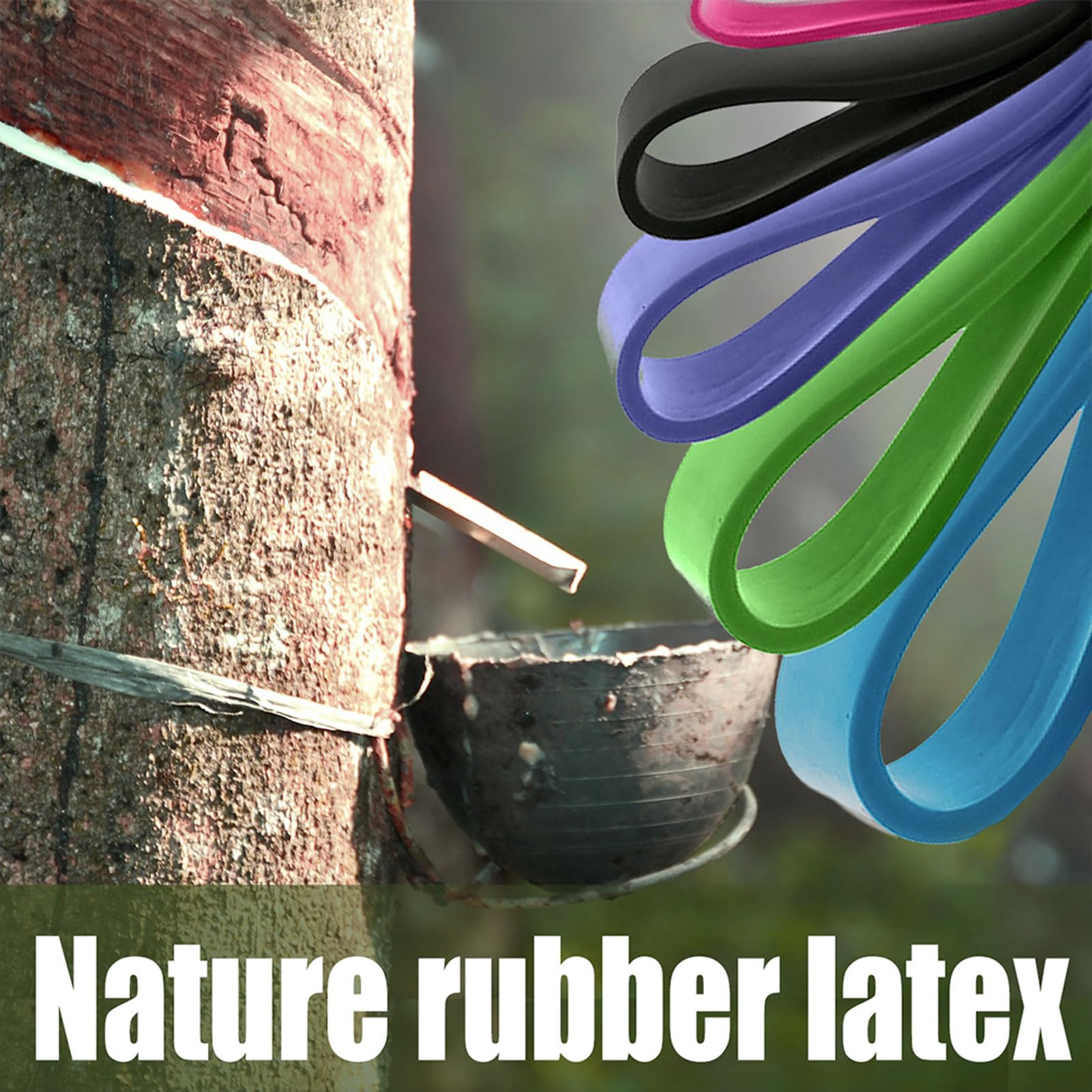 Bandes De Résistance Croch En Latex 100% Naturel – Résistantes à La Déchirure, Pour Musculation, Yoga, Pilates Et Renforcement Musculaire
