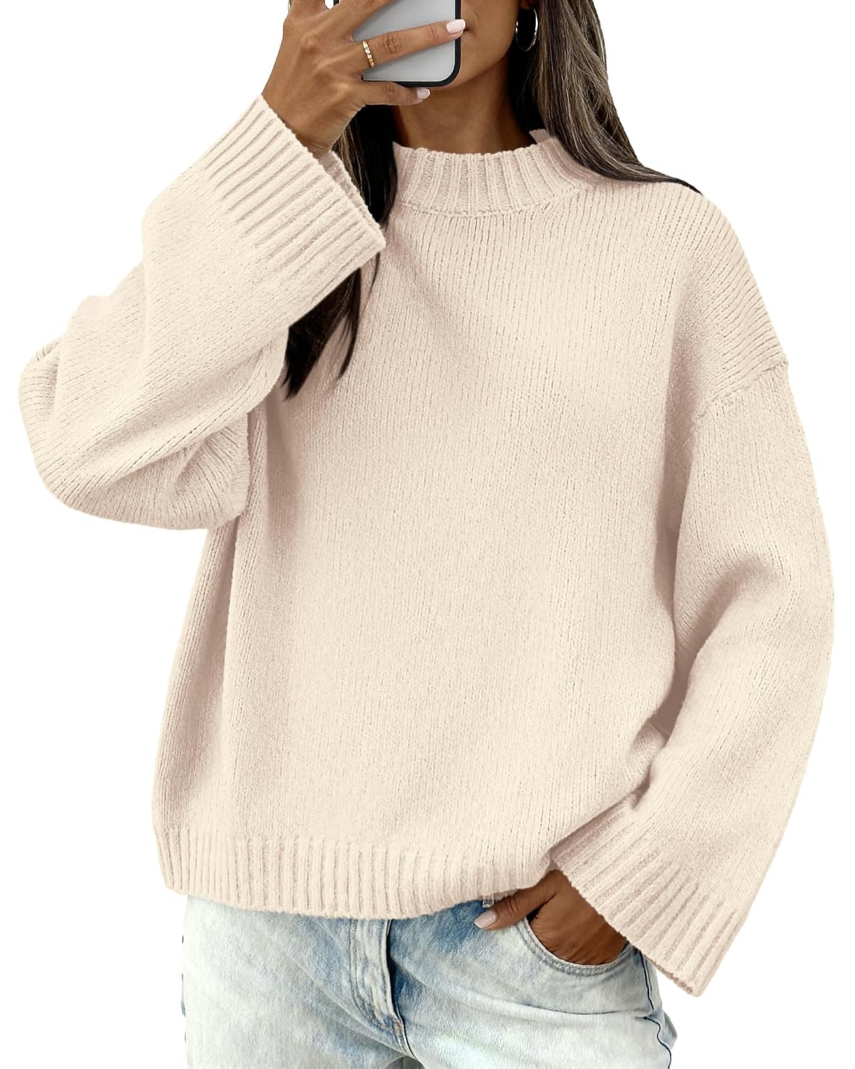 BTFBM Sweaters for Women 2026 Casual Crewneck Long Sleeve Loose Ribbed Knit Pullover Sweater Winter Clothes Fall Outfits - Review, Price and Buying Guide