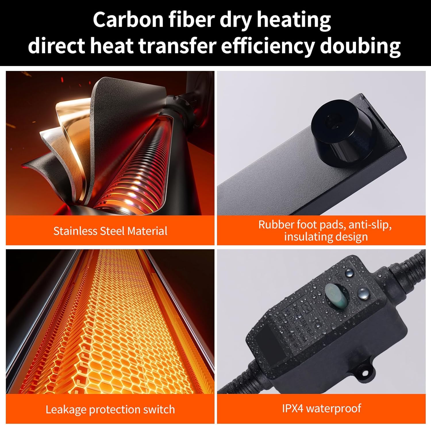 Towel Warmer Rack with 6 Widened Bars, Wall-Mounted Heated Towel Dryer with Timer, LED Display, 3 Temp Levels, Plug Overheat Protection, for Bathroom Spa Laundry (Matte Black)