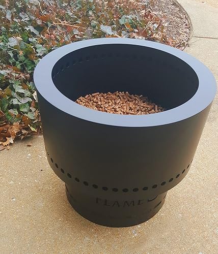 Miniatura 9 de HY-C Flame Genie - Hoguera portátil de pellets de madera a prueba de óxido, 19 pulgadas de diámetro, acero inoxidable, sin humo, FG-19-SS, fabricado