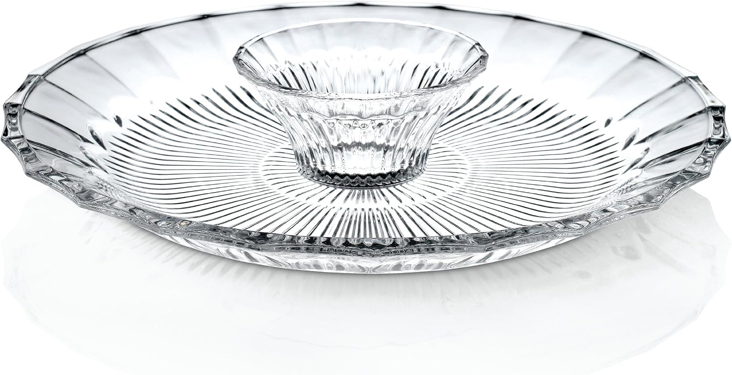 Celebrations by Mikasa Bella Court Chip and Dip Set, 14.5-Inch