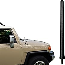 AntennaMastsRus - Short Rubber Antenna fits Toyota FJ Cruiser (2007-2015) - USA Stainless Steel Threading - The Original 6 3/4 Inch Accessories - Car Wash Proof - Internal Copper Coil