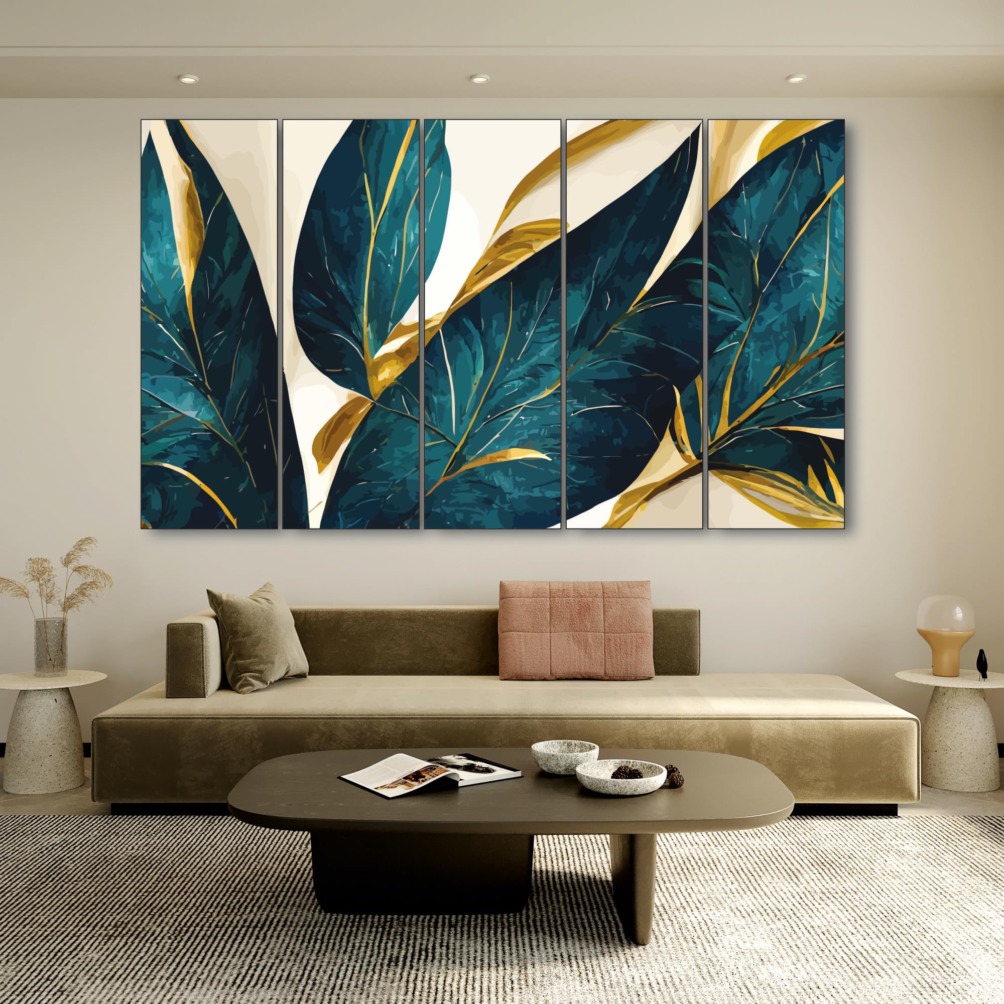 The Castle Decor- flowers painting with frame 5 Big Size (27x48) Multiple Frames Wall Art Painting for living room,Bedroom,Drawing room,Hotels-Wooden Framed-Digital Painting (B0CQMF5SML) Amazon Price History, Amazon Price Tracker