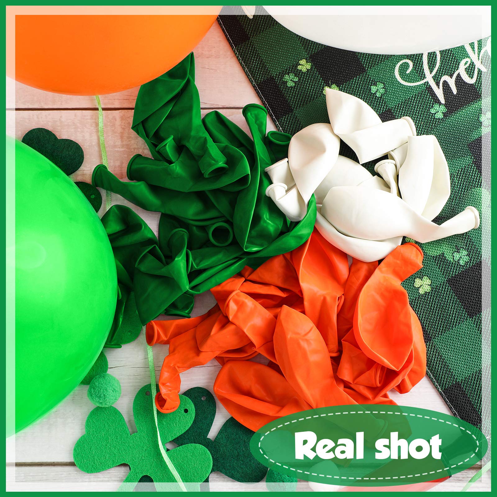 Lot De 30 Ballons En Latex Avec Drapeau De L'Irlande