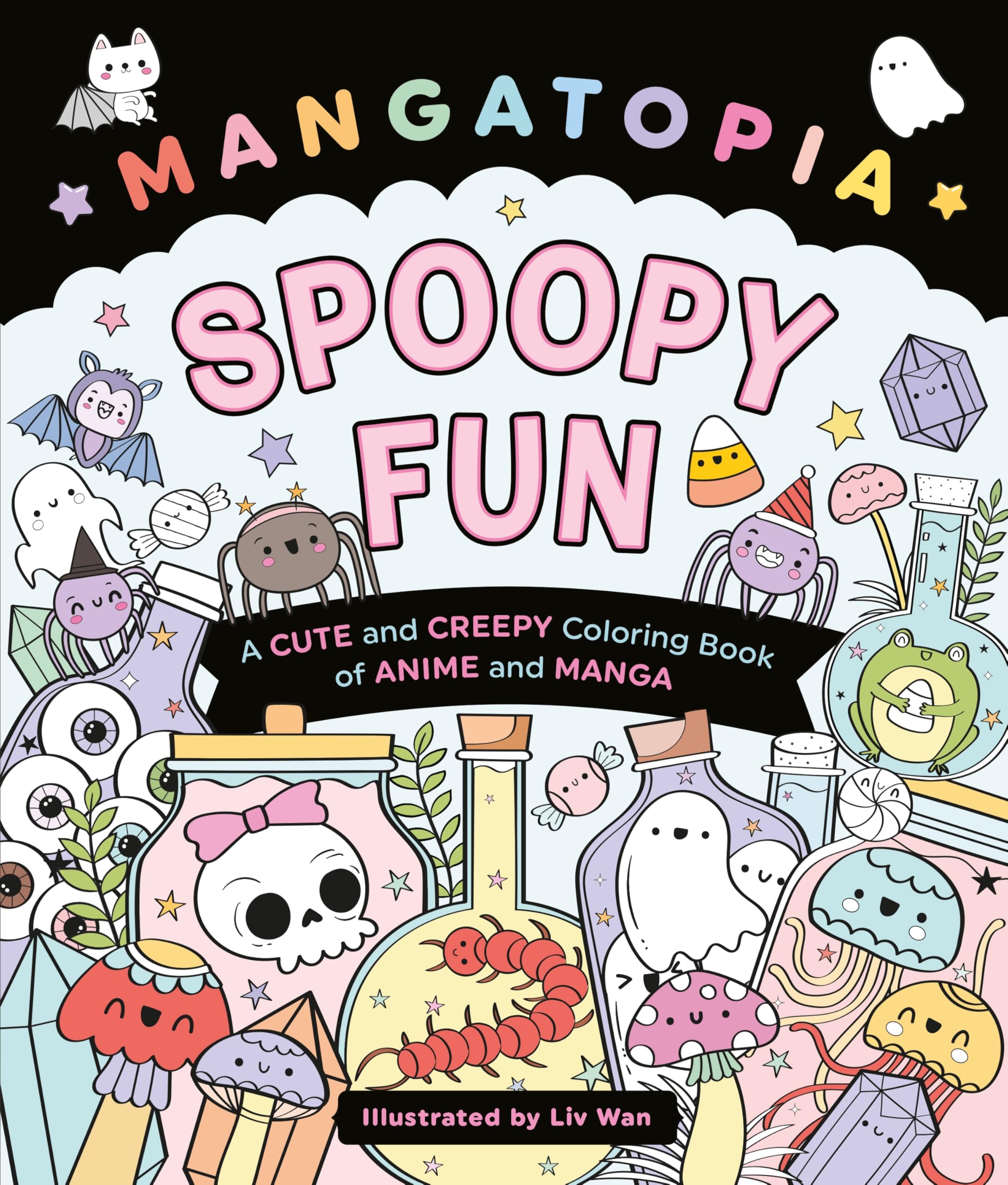 Mangatopia Spoopy Fun: A Cute and Creepy Colouring Book of Anime and Manga, Perfect for Halloween: 5 (Mangatopia Colouring Books, 5)