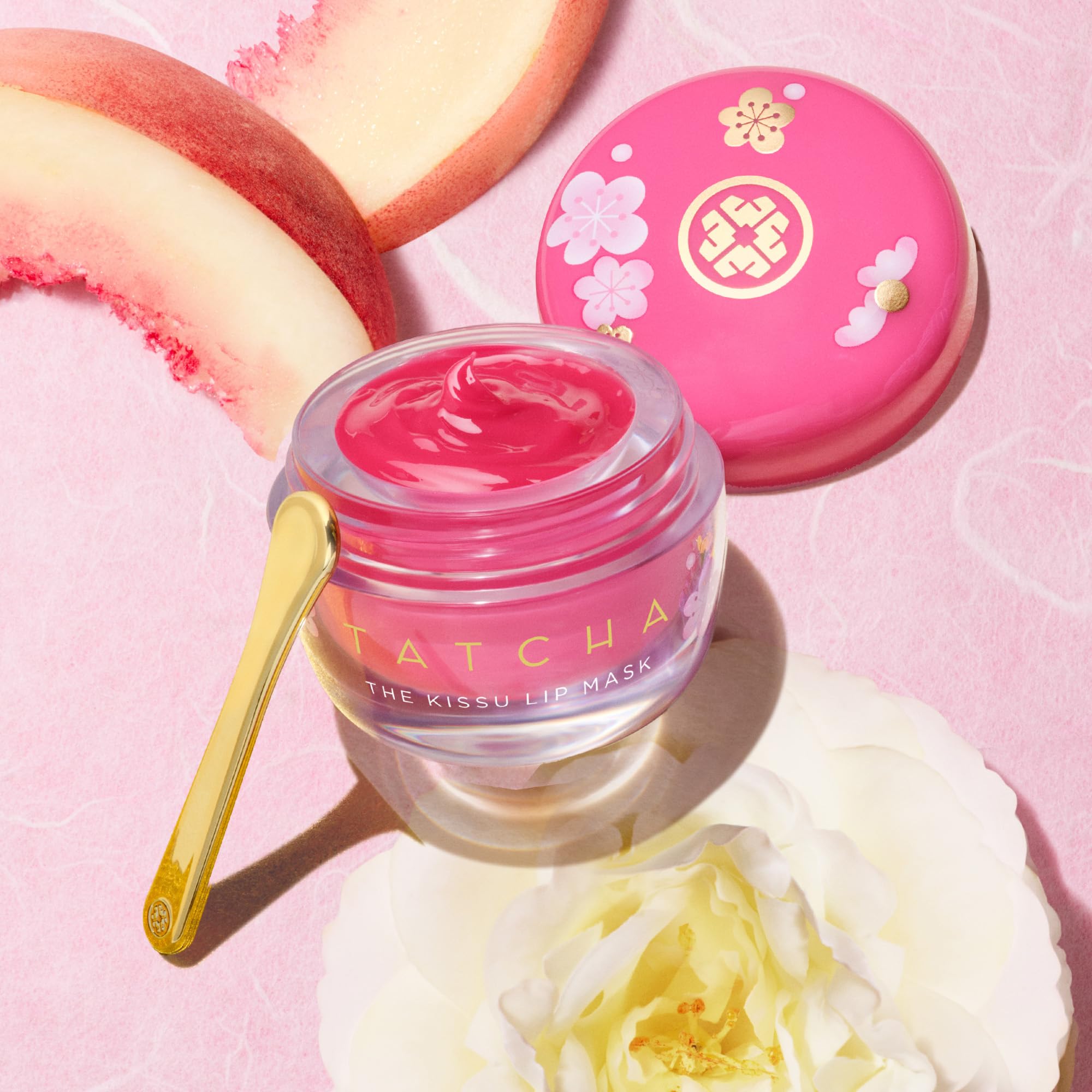 TATCHA Pure Pores, Lush Lips Set | The Matcha Cleanse, The Water Cream, & The Limited-Edition Kissu Lip Mask: Plum Blossom ($119 value)
