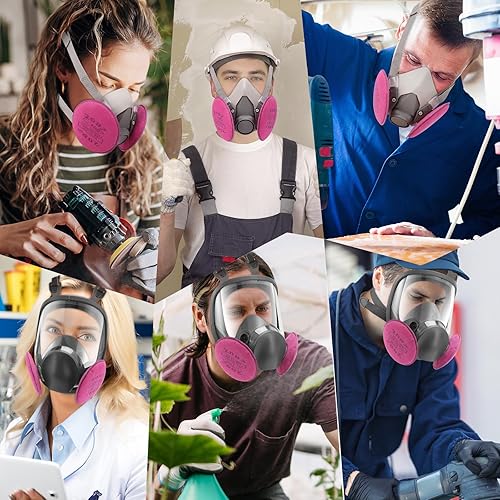 Miniatura 6 de 30 filtros de partículas 2097 para respirador, cartucho respirador con capa de carbón activado para máscara respiradora serie 6000 7000 FF-400,