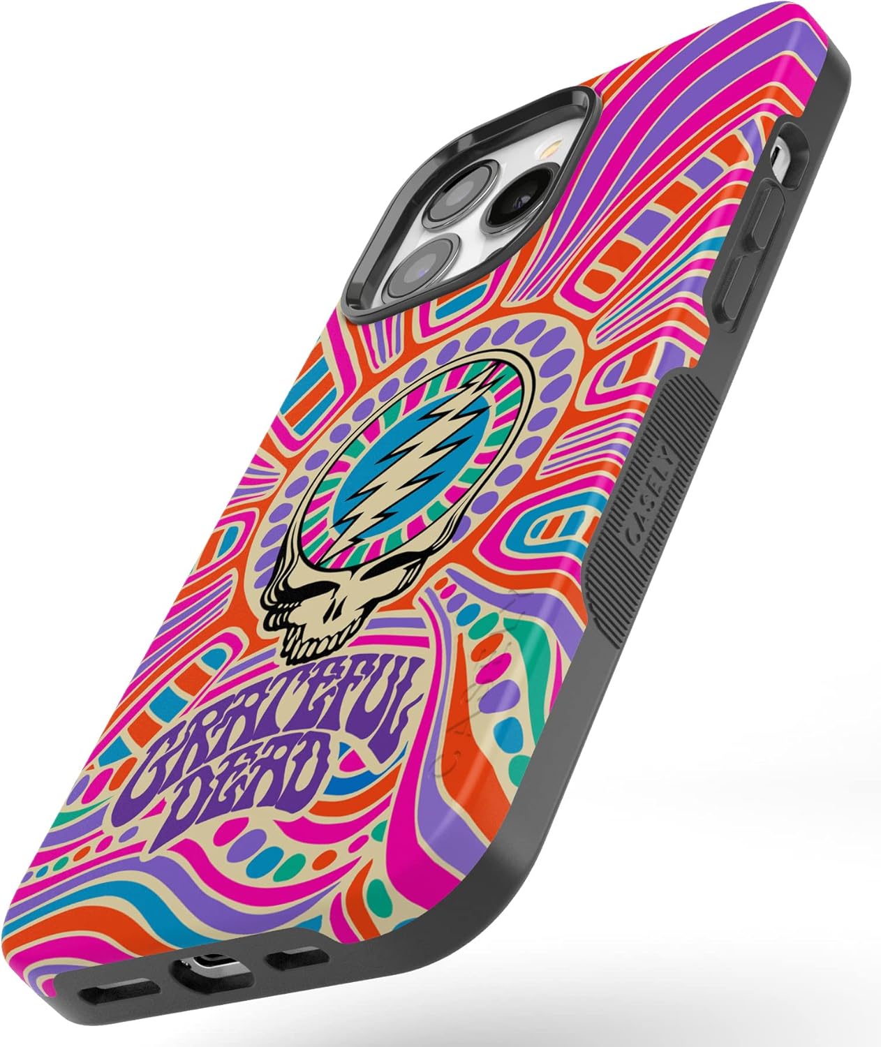 Casely iPhone 13 Pro Case | Art of Chaos | Grateful Dead Skull | Bold Protective Design | Compatible with MagSafe - Image 2