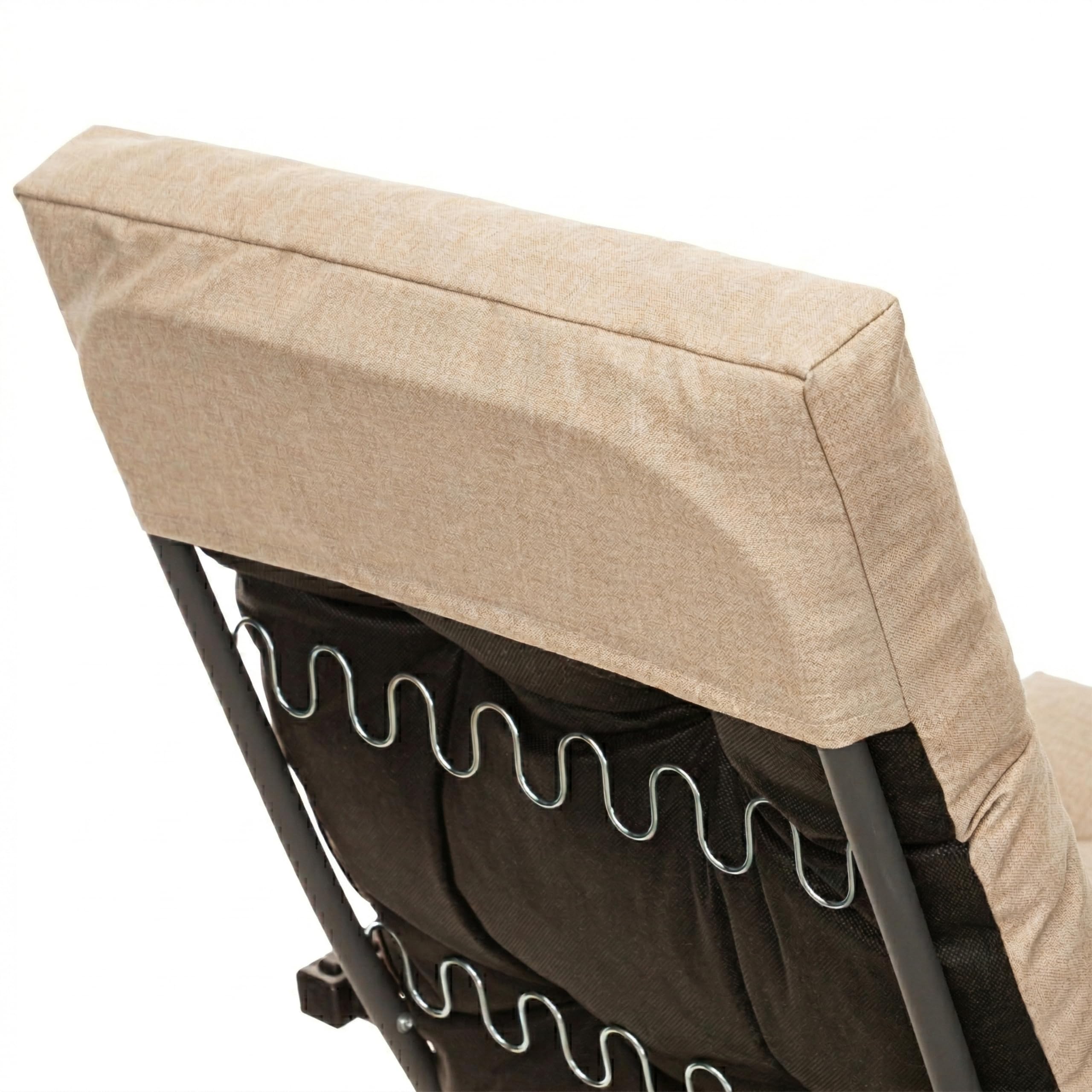 Liegenauflage, Auflage Gartenliege 120x50x8 cm - Polsterauflage für Sonnenliege, Auflagen für Deckchair - wasserabweisend, leicht zu reinigen - Beige