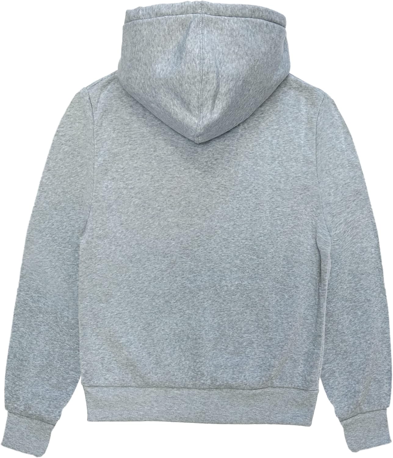 Southpole Women's Basic Fleece Sweatshirts (Full-Zip & Pullover Hoodie) Heather Grey - Image 4