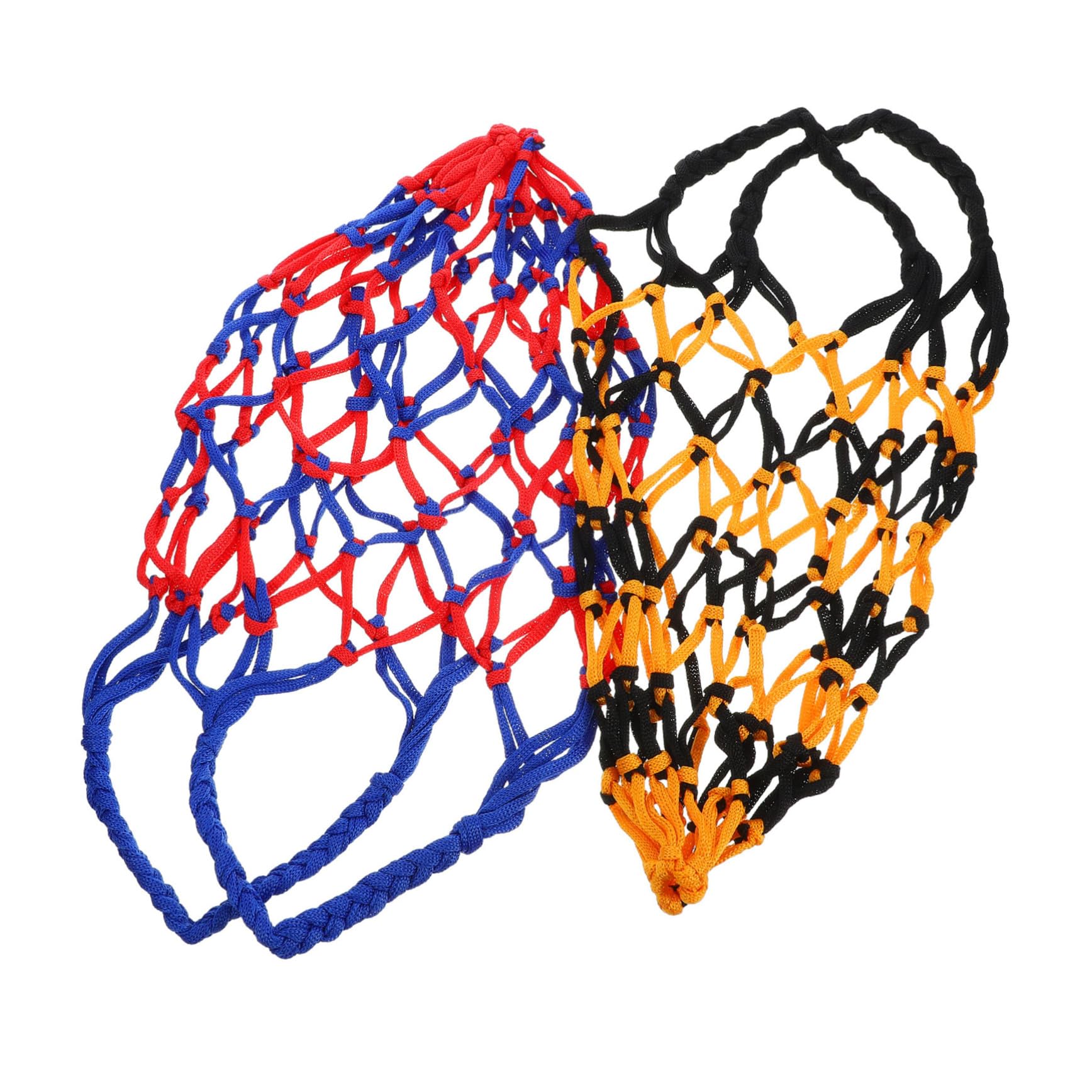 Abaodam Basketball String Bag Mesh Net Bag for Basketball Storage 2pcs Shoulder Strap Portable Reusable for Gym Home
