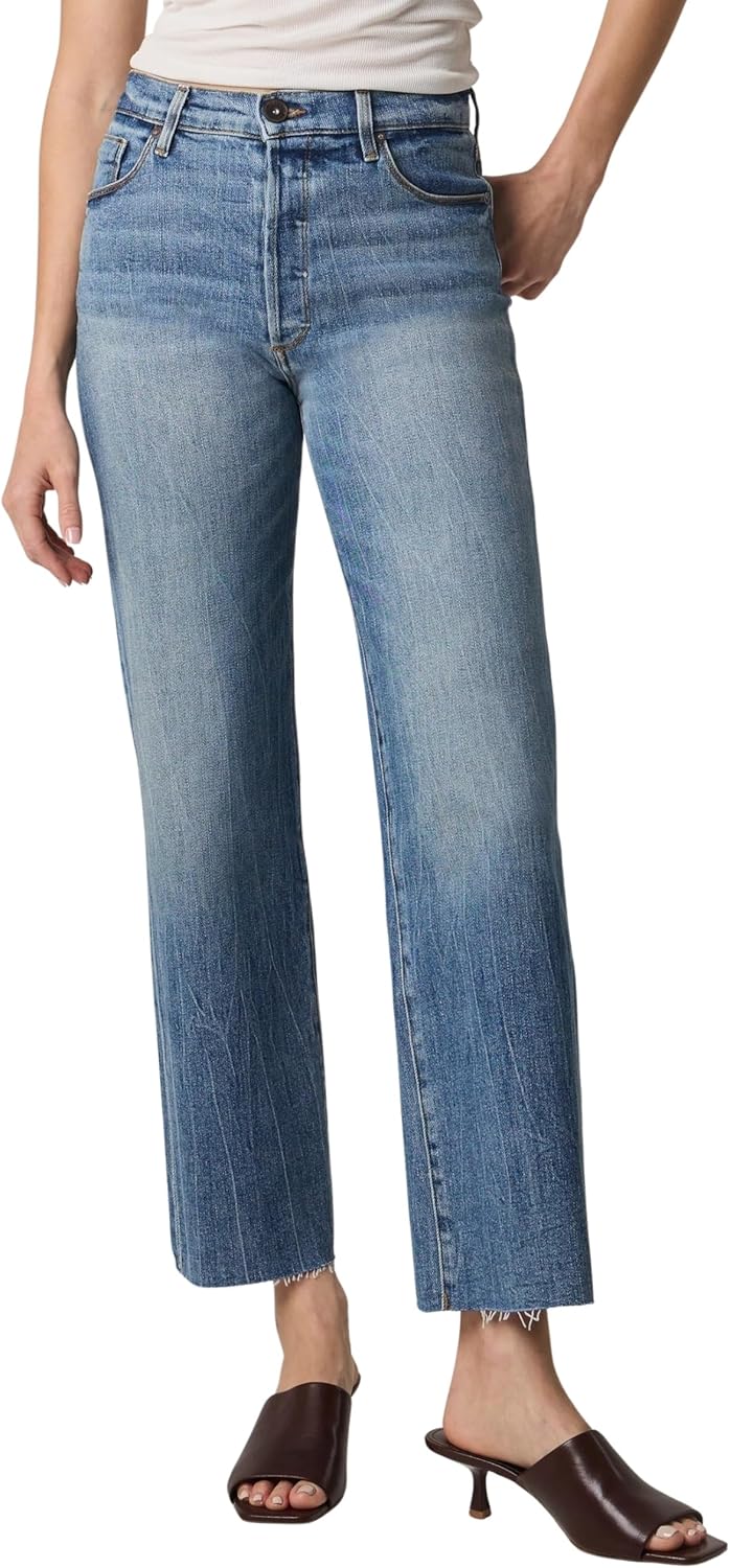 Edyson Women's Vincent High Rise Wide Straight Leg Jeans