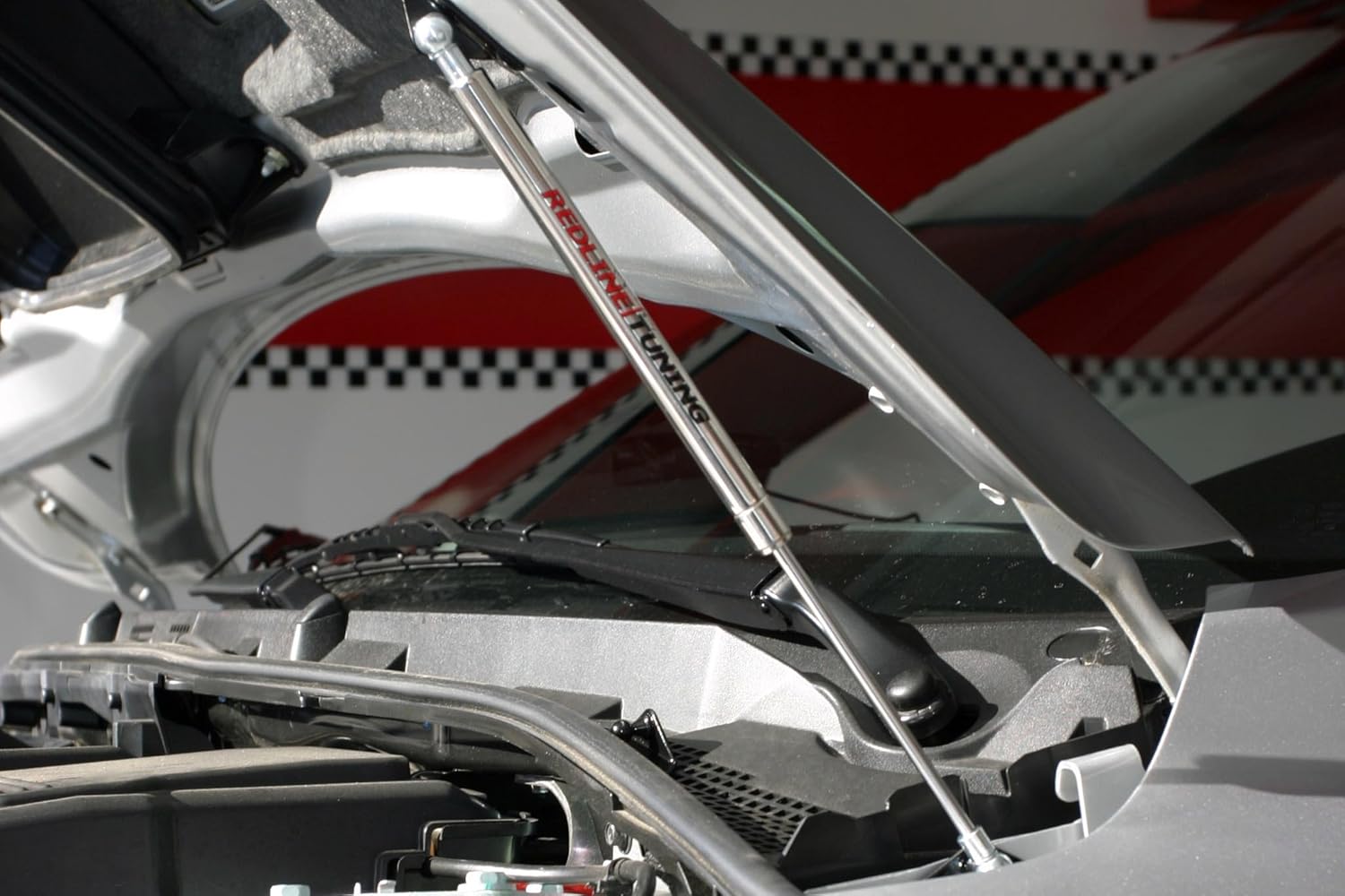 Redline Tuning 21-26001-03 Hood Quicklift Elite System Compatible with Mazda Mazda3 SPEED3 2004-2009 (Stainless Steel Struts)