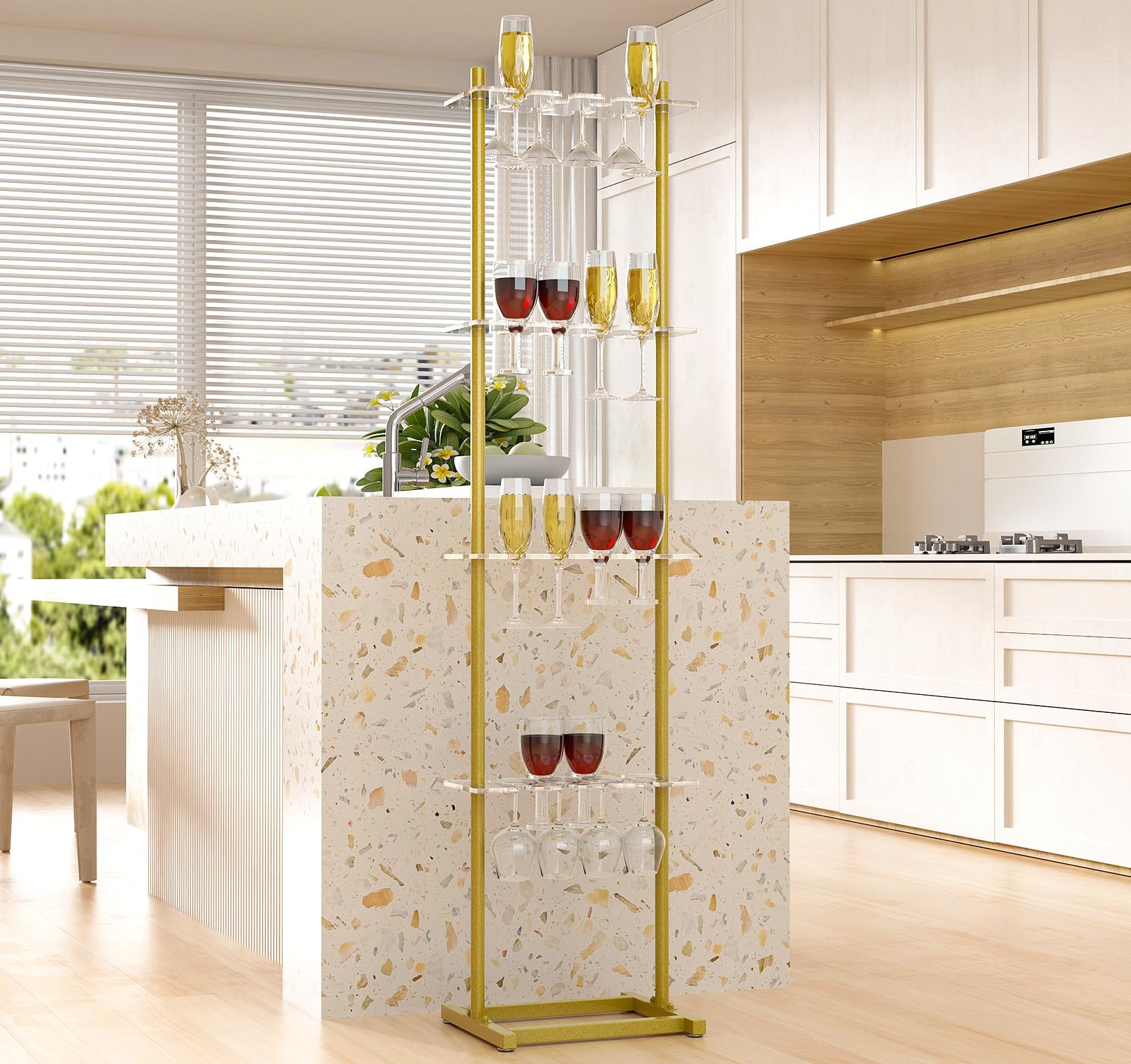 Amazon.com | EcoTypee 4 Tier Champagne Wall Holder for Party, Champagne ...