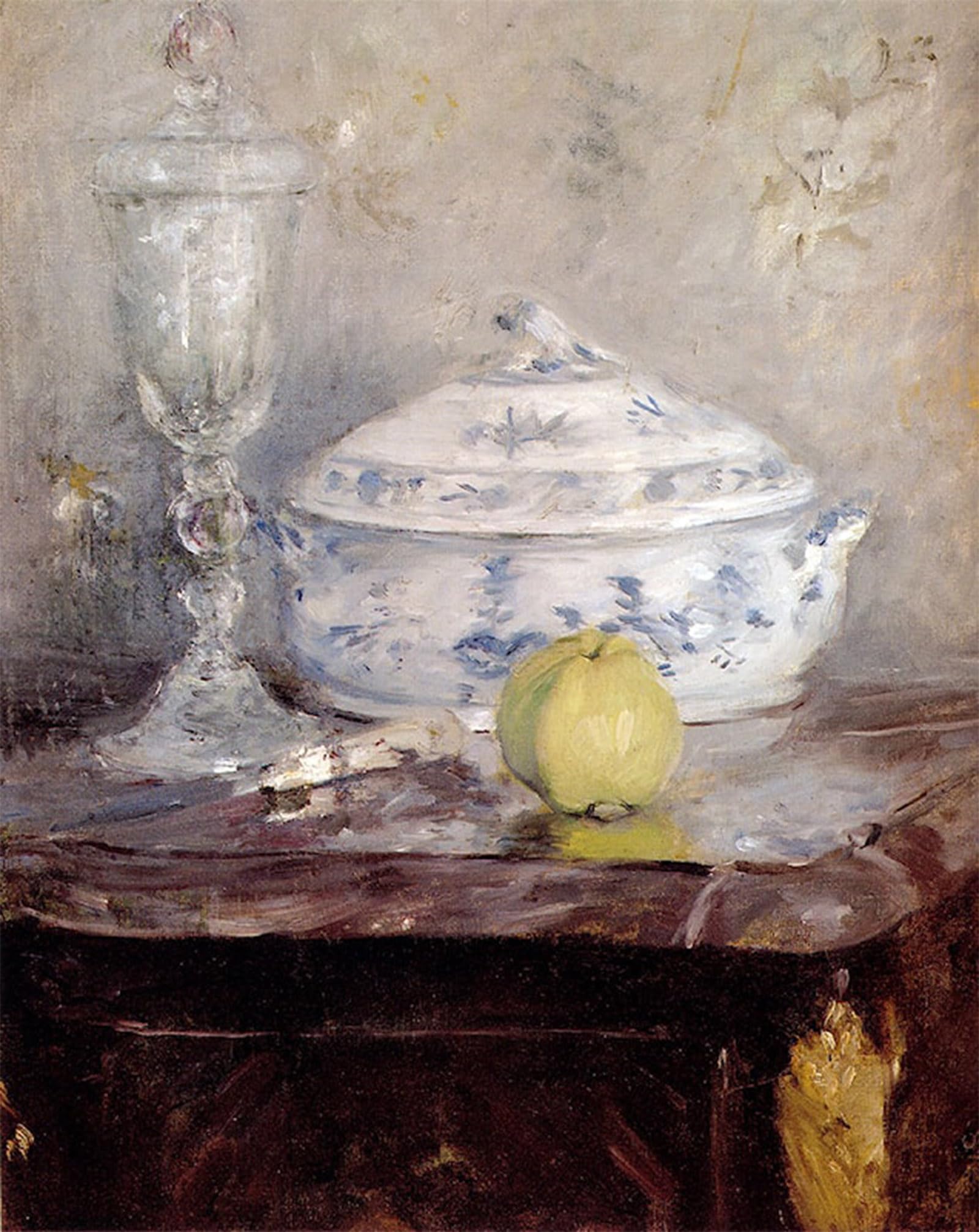 SERENDIPITP Abstract Painting Mural Print Picture Wall Decor Painting Tureen And Berthe Morisot Vintage Wall Artwork for Home Decor 60x90cm
