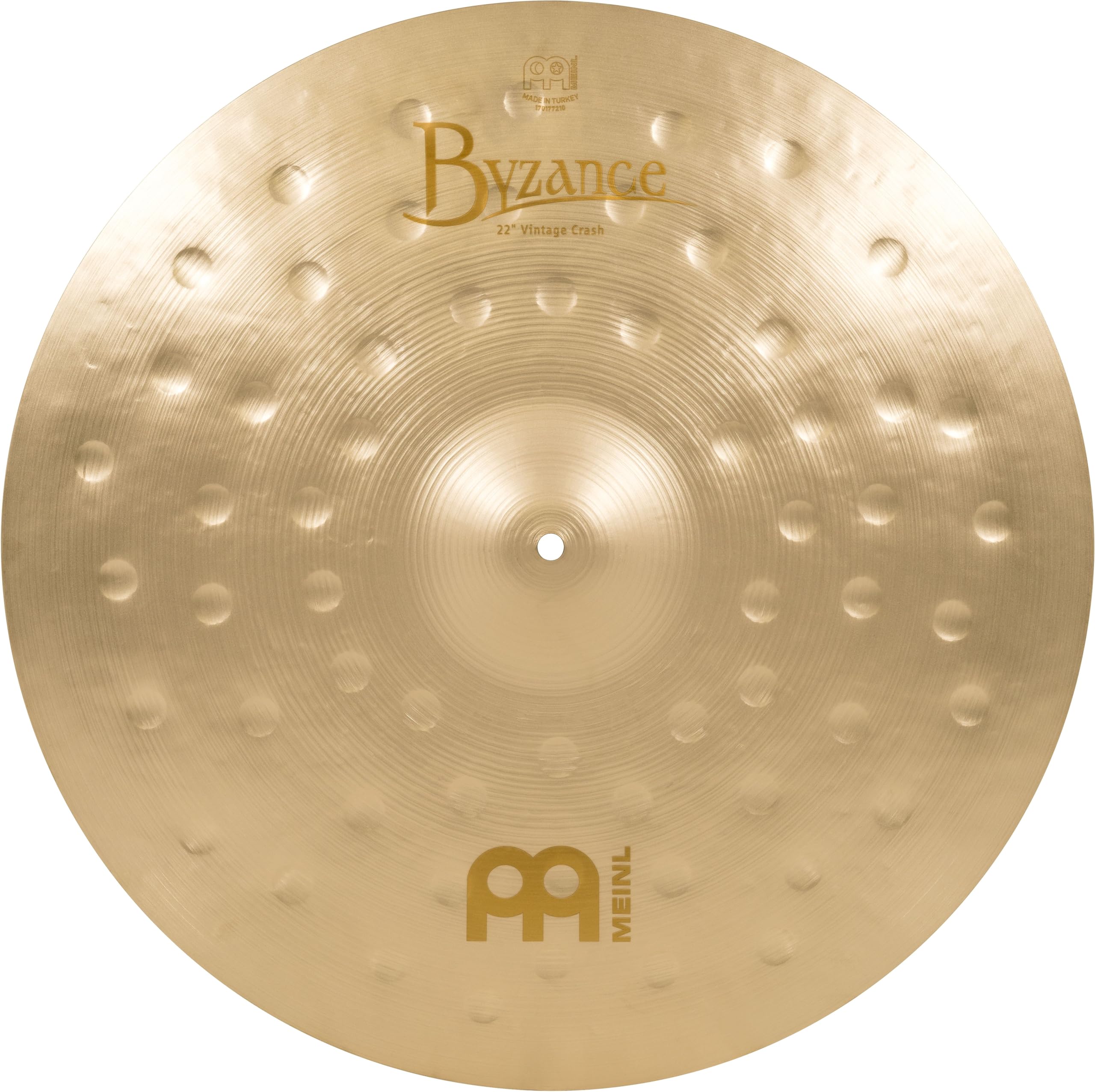 Meinl Cymbals Byzance Vintage Cymbale Crash 22 pouces (Vidéo) pour Batterie (55,88cm) Bronze B20, Finition Sablée (B22VC)