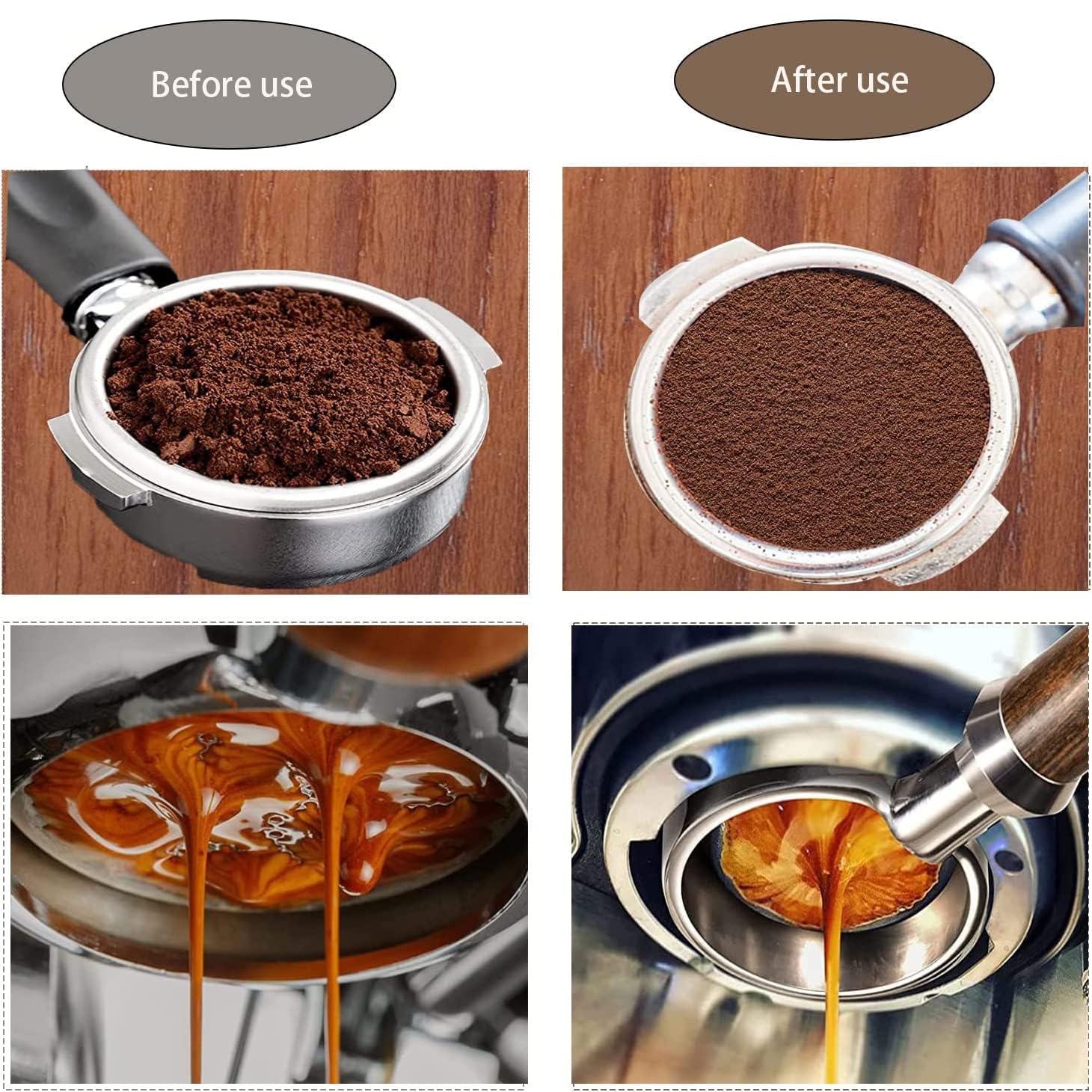 Joyzzz Espresso Kahve Karıştırıcı, Espresso Dağıtımı için Profesyonel Kahve Karıştırma WDT Aracı, El Tampers Karıştırma Aracı Doğal Ahşap Saplı İğne Tipi Dağıtıcı