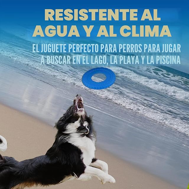 Foto 4 de 7 de Nerf Juguete Volador de neumáticos de Goma para Perro, Disco Volador, Ligero, Duradero, Flota en el Agua