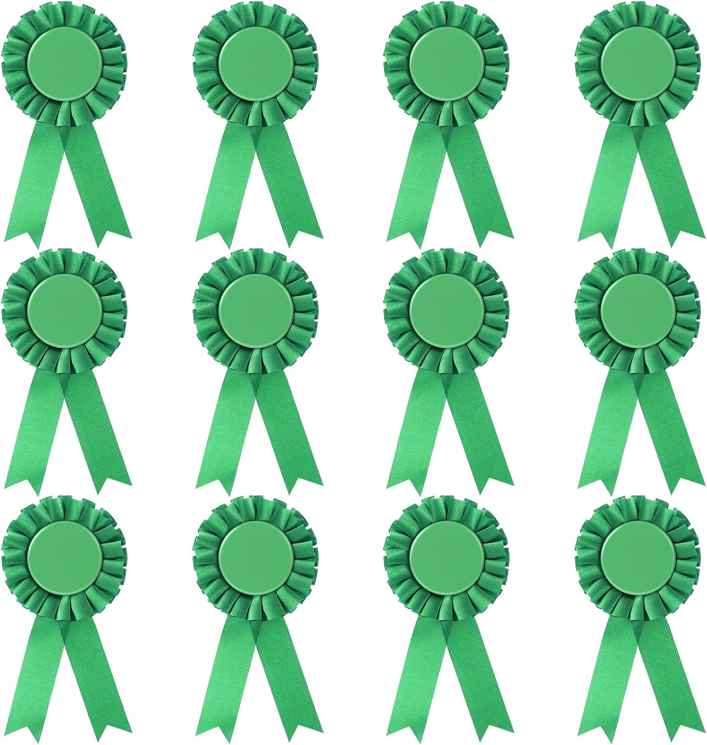 12 Pieces Blank Award Ribbon Prize Ribbon 1st Place
