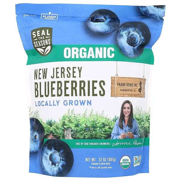 Seal the Seasons Organic New Jersey Blueberries, 32 OZ 1