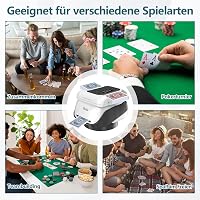 Aolawco 2az1-ben Automata Kártyakeverő és Osztó, 360° Forgó, Póker UNO Texas Hold'em 7