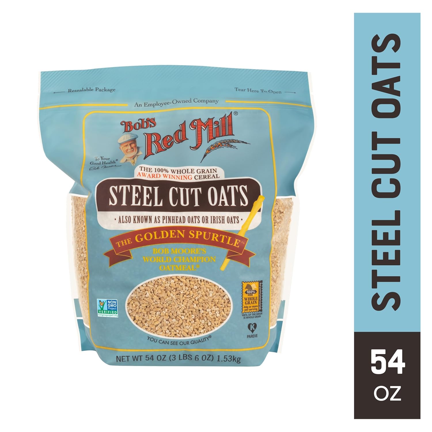 Bob's Red Mill Steel Cut Oats, 54oz (Pack of 1) - Non GMO, Whole Grain, Vegan, Kosher