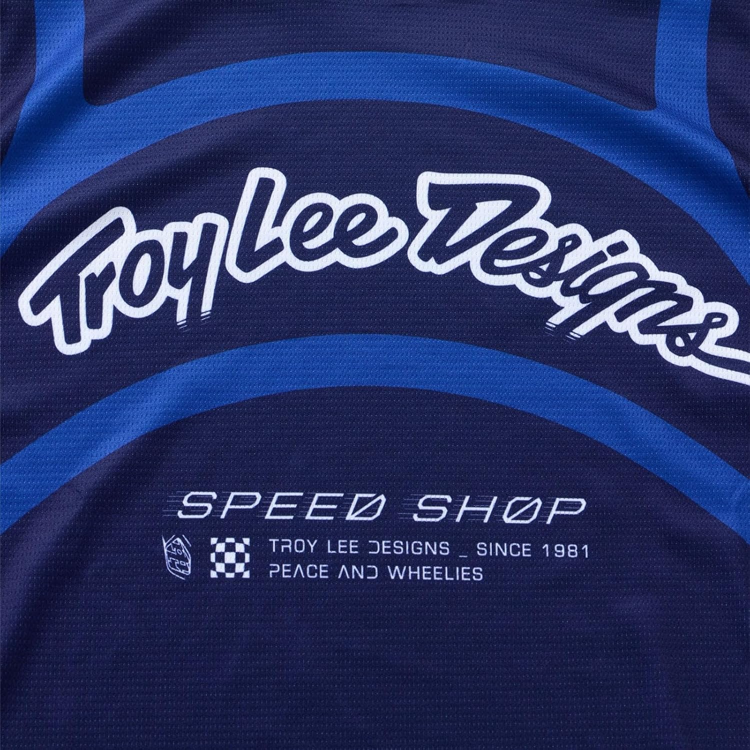 Troy Lee Designs GP Pro Adult Motocross Off-Road Dirt Bike Long Sleeve Jersey, Swerve, Navy/Blue, Large