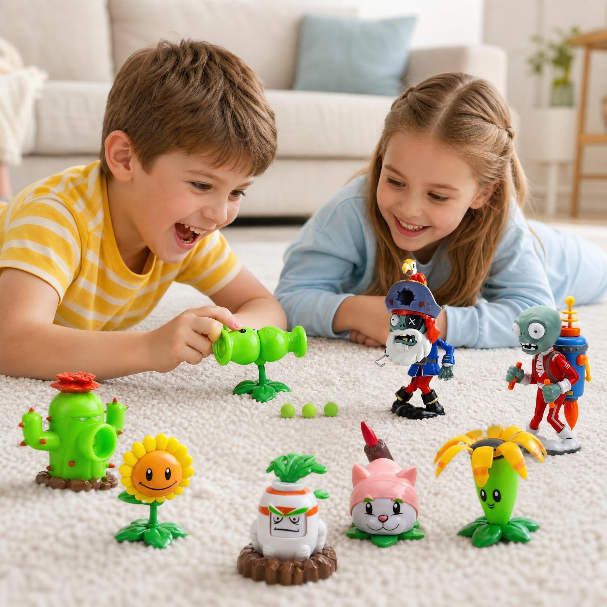 Amazon.co.jp: JHESAO 植物とゾンビのおもちゃ アクションフィギュア