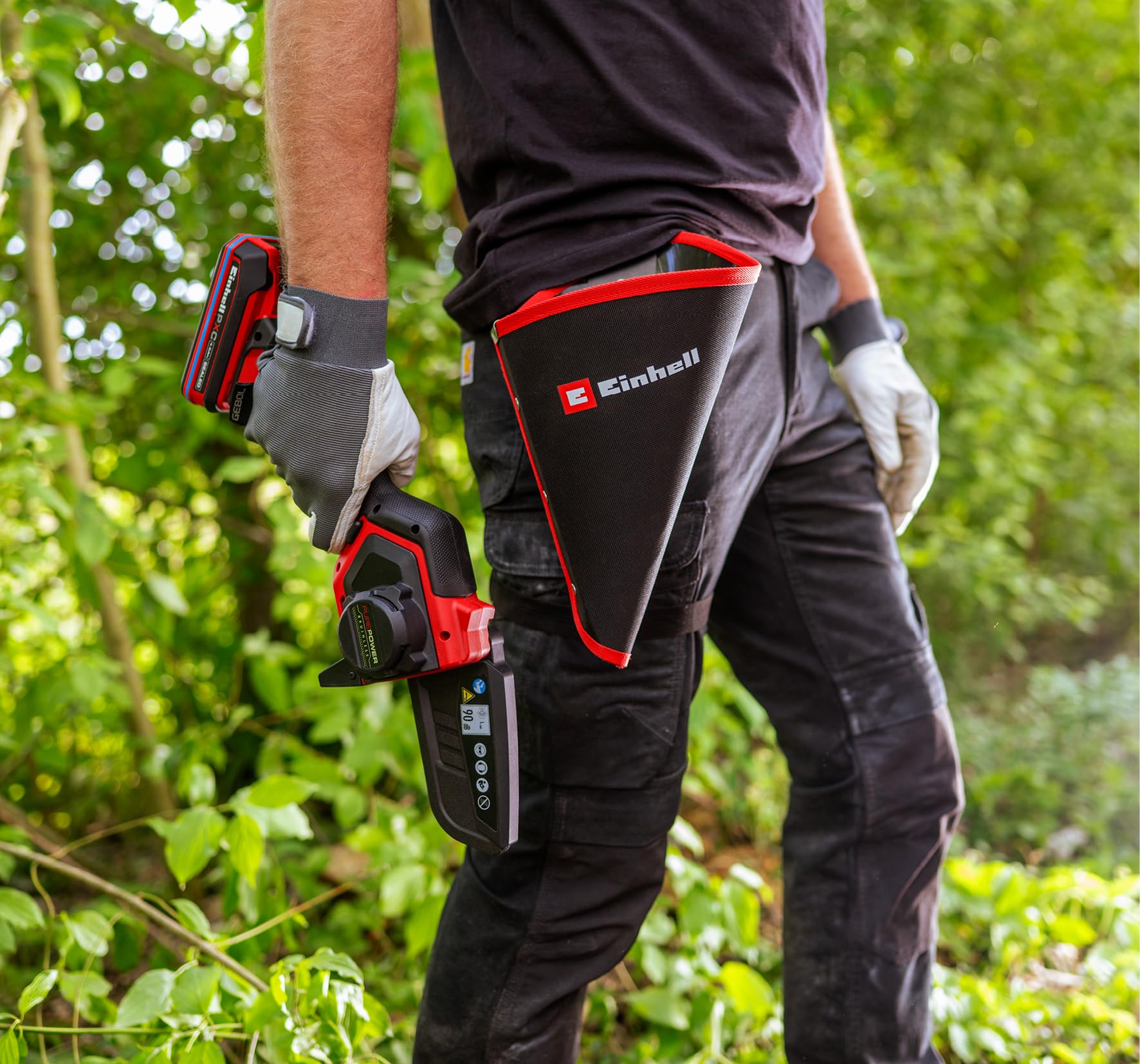 Einhell Seghetta a catena a batteria GE-PS 18/15 Li Holster Kit