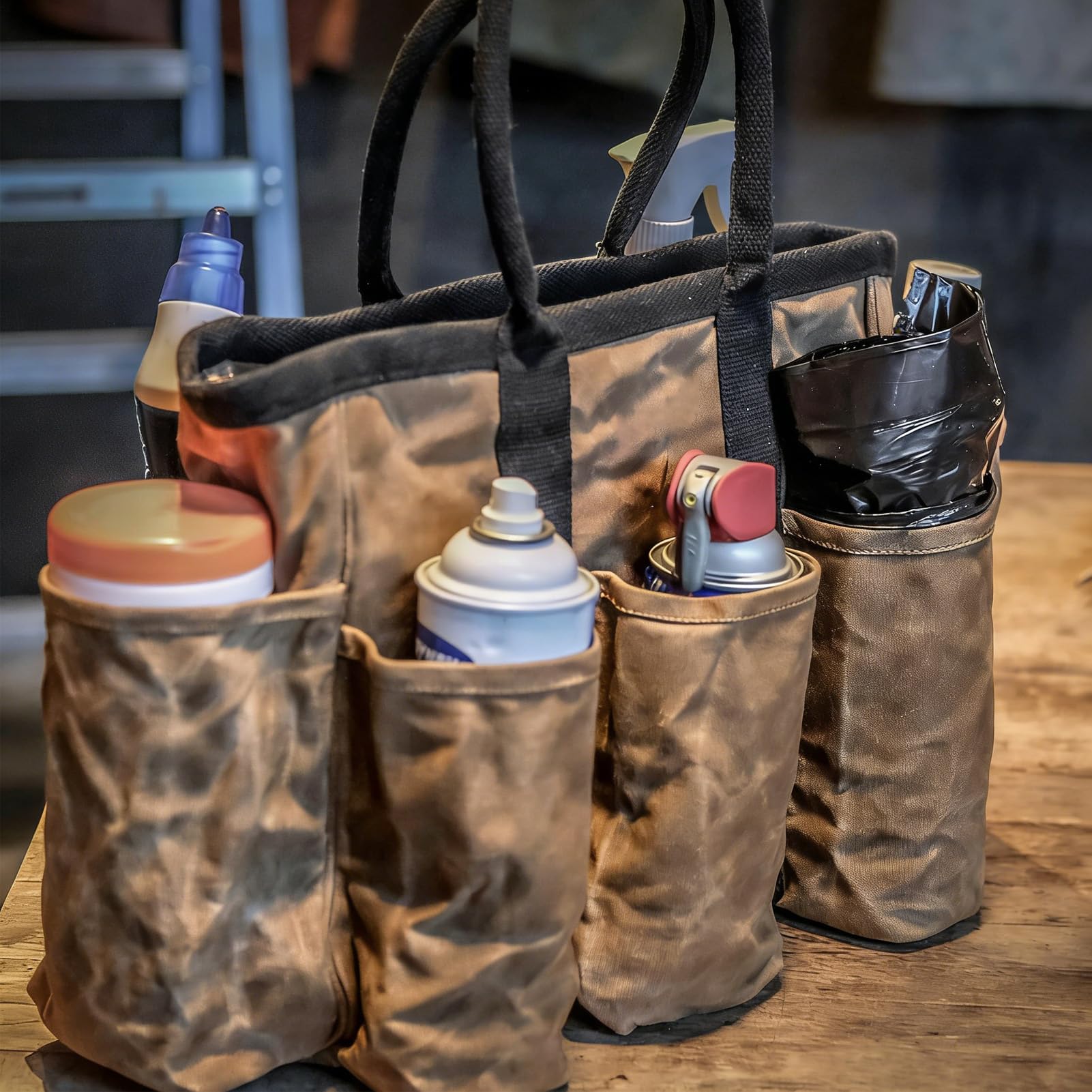 Borsa da Giardino Tela Spessa E Resistente Multiuso Per Forniture | Porta Attrezzi Da Giardino Per Uomini Giardinaggio All'Aperto Lavoro Campeggio Costruzione Piantumazione Trasporto
