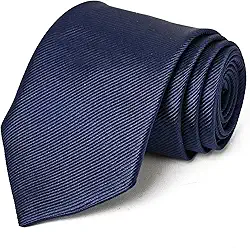 Gravata de cor sólida, gravata formal para homens, preta