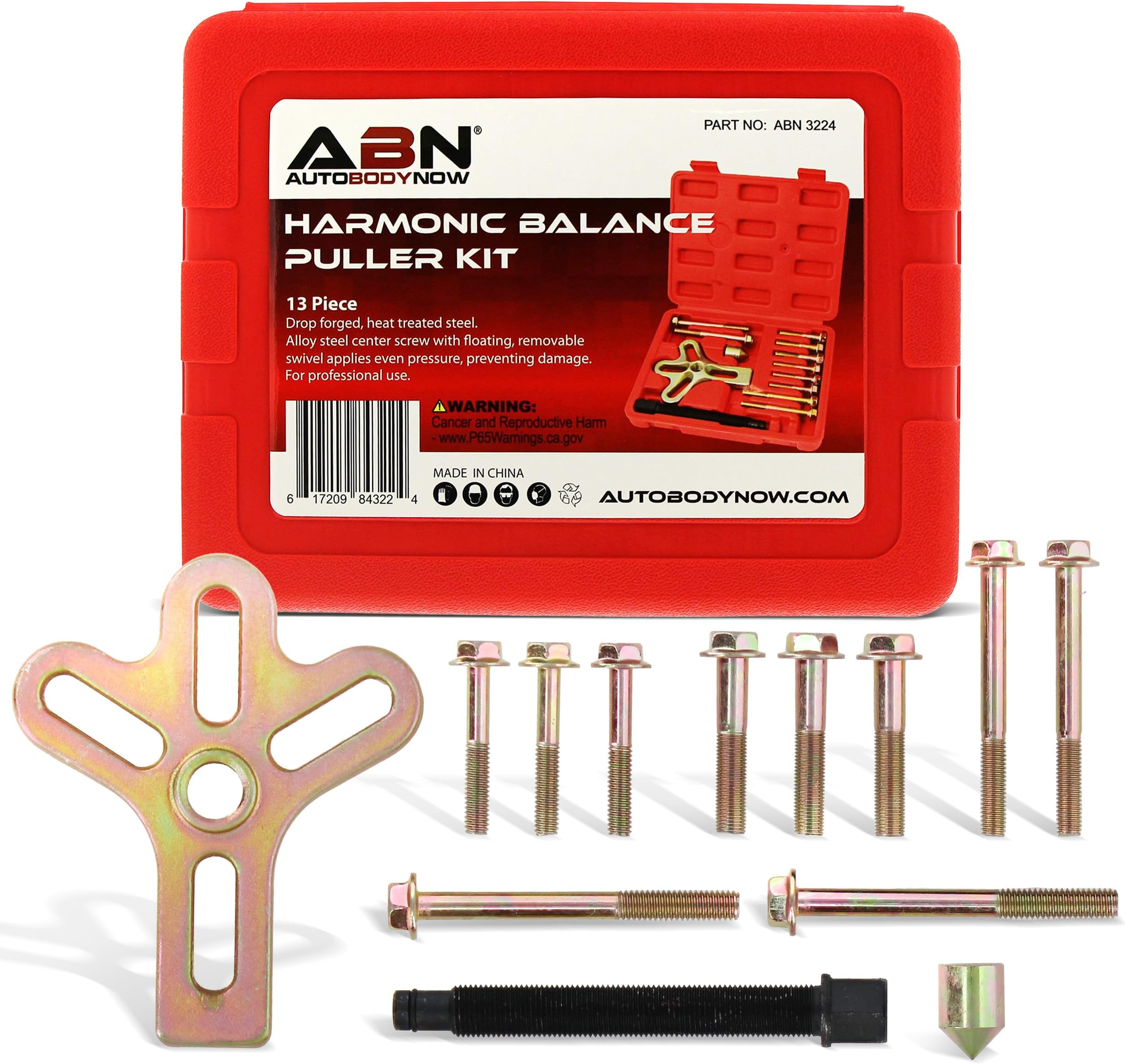 ABN 13 Piece Harmonic Balancer Steering Wheel Puller Kit