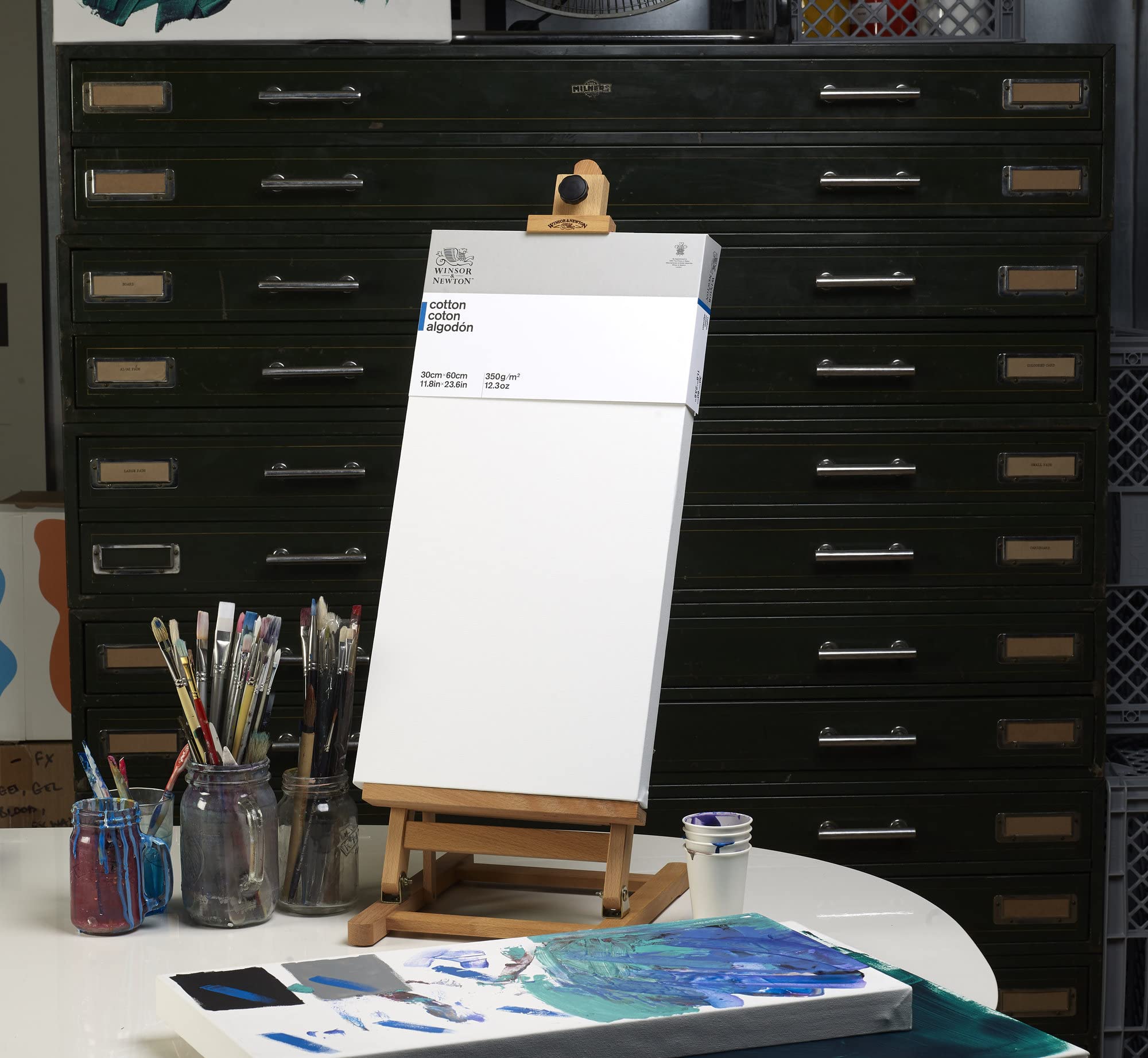 Colart 7006558 Caballete de mesa de madera Varde, 100 x 28 x 33cm
