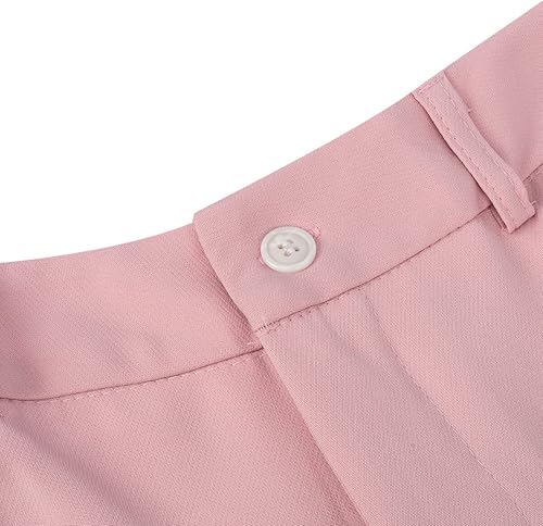 Miniatura 6 de YUNCLOS Conjunto de traje de trabajo de oficina de 2 piezas para mujer, blazer y pantalones de un botón