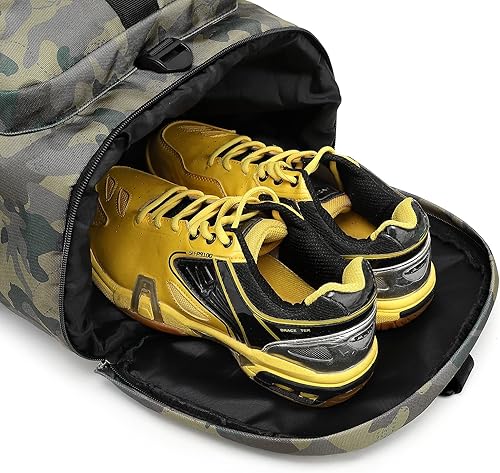 Miniatura 177 de Bolsa de lona para gimnasio, 4 vías, impermeable, con compartimento para zapatos, para viajes, deporte, senderismo, laptop, Cielo estrellado