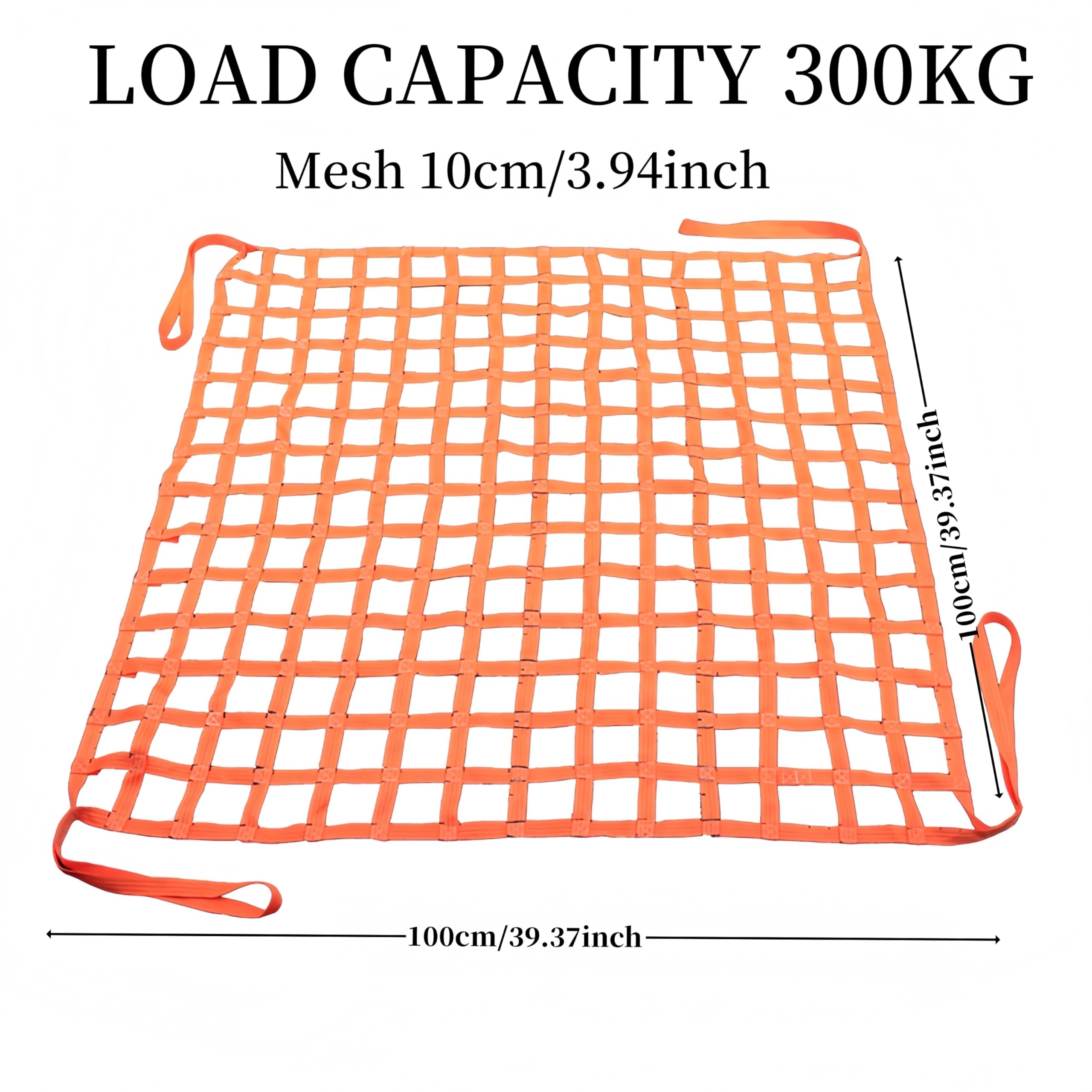 Filet De Levage Polyester 1x1m - Charge Max 300kg - Mailles 10x10cm