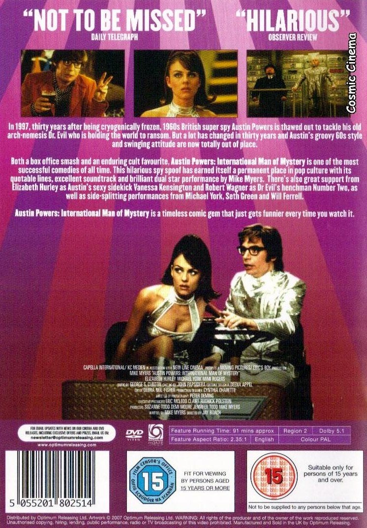 Austin Powers - International Man Of Mystery DVD (2008) FREE SHIPPING