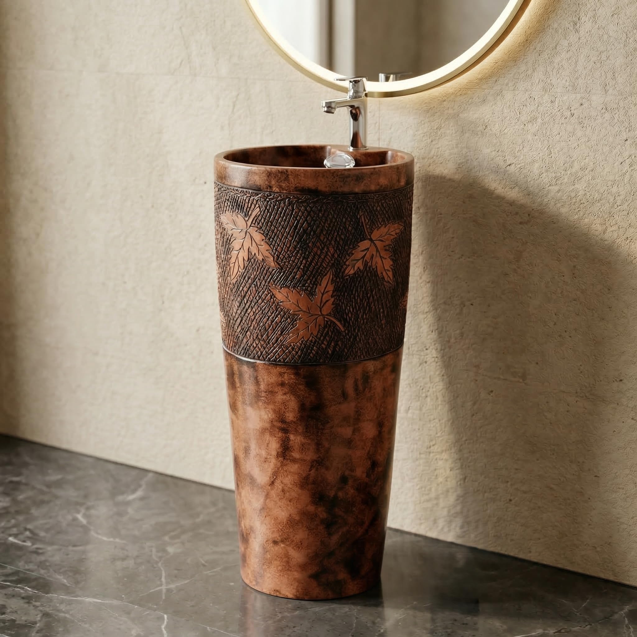 InArt Ceramic Wash Basin - Free Standing Pedestal -19