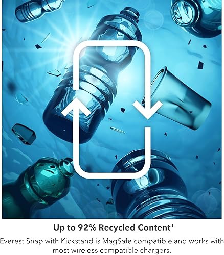 Miniatura 9 de ZAGG Everest Snap - Funda para iPhone 15 con soporte, protección contra caídas (20 pies19.7 ft), funda texturizada de triple capa para teléfono