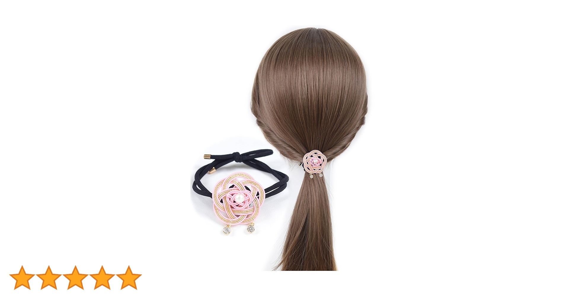 Amazon | [NANA手作り]和風 水引デザイン ヘアゴム 梅結び