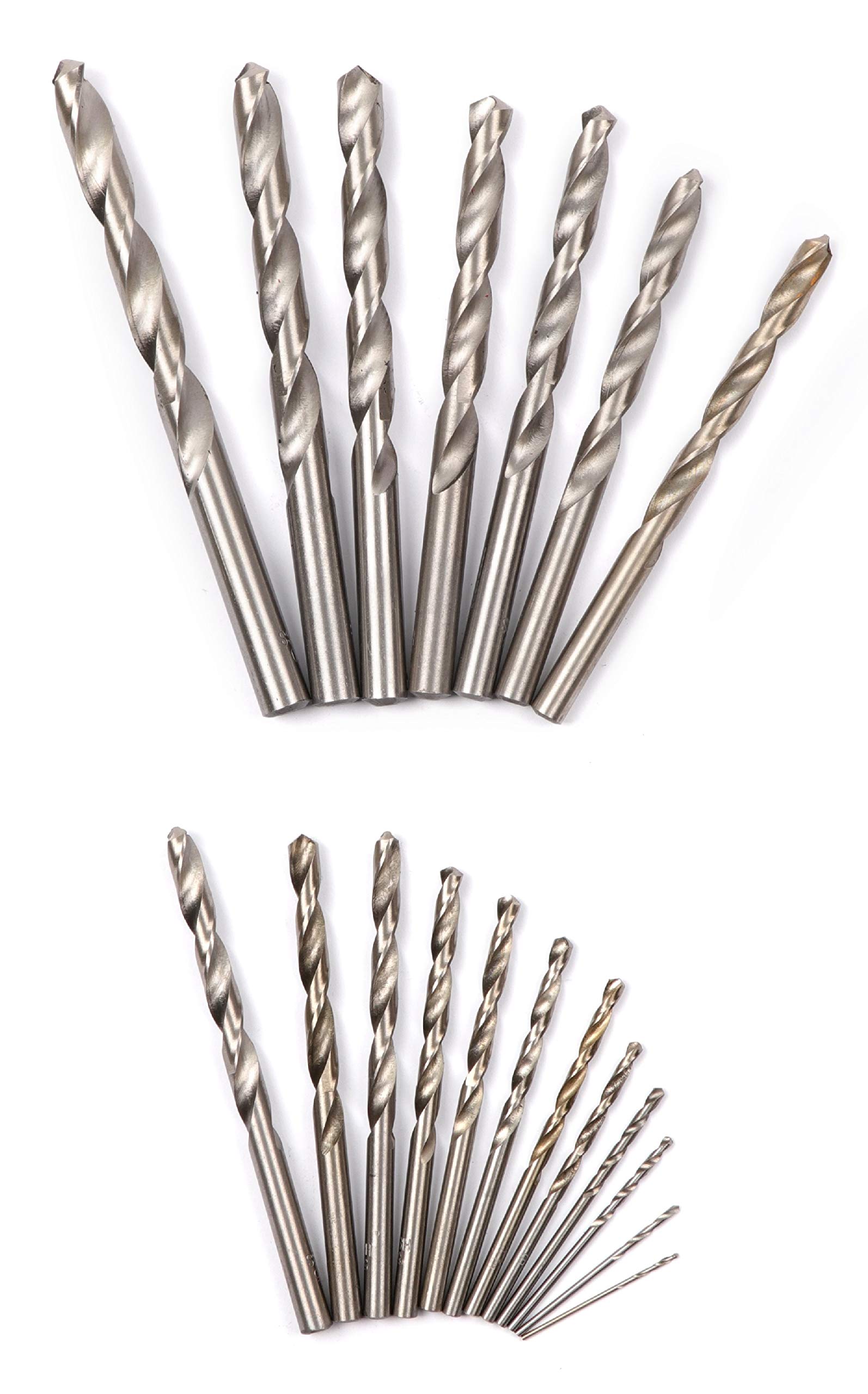 Amazon.co.jp: コシハラ 19PCS ドリルセット 鉄工用ドリルセット 丸軸