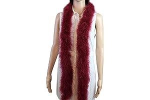 Flydreamfeathers Maroon Boa
