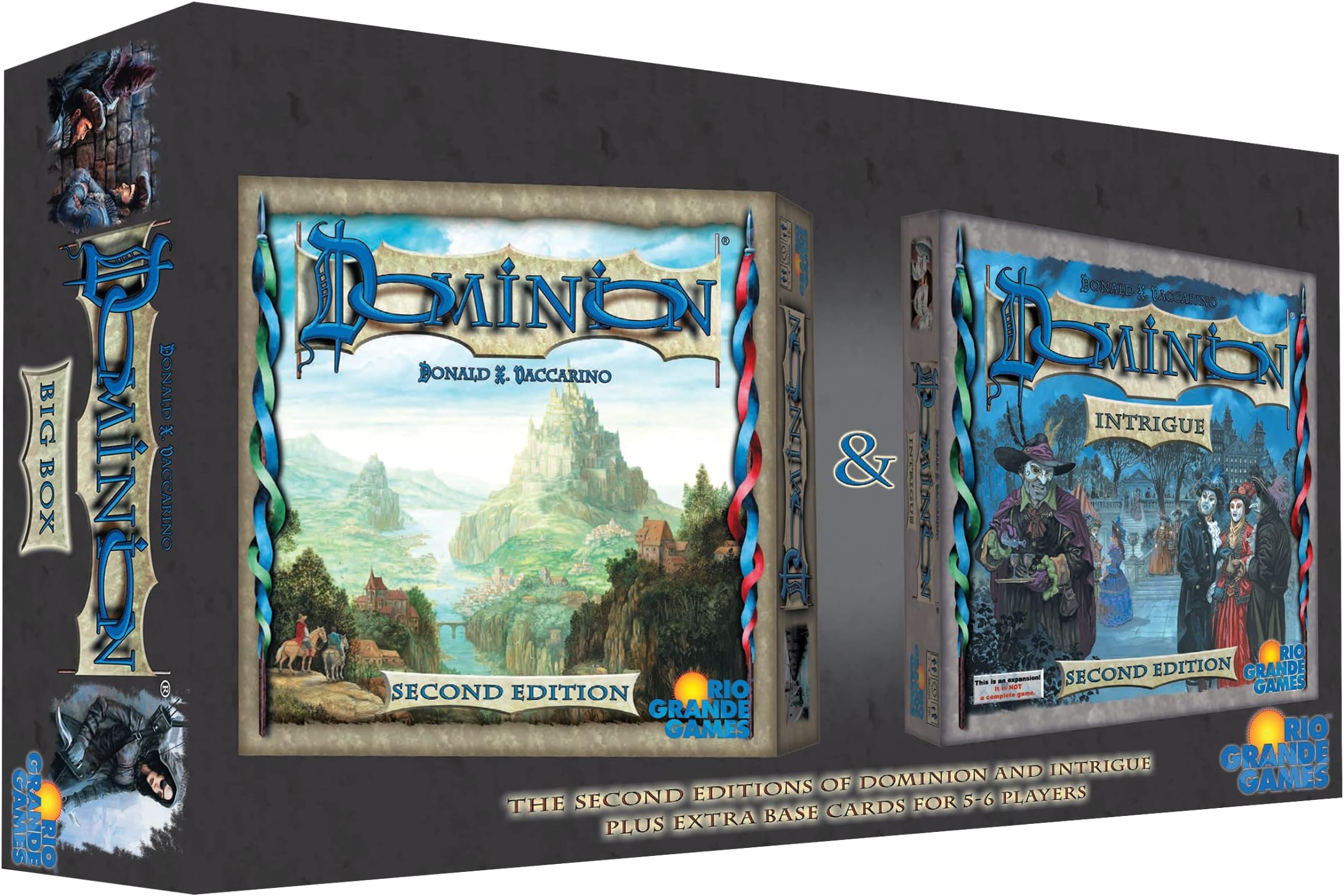 Dominion Big Box 2nd Edition | Board Game | Ages 13+ | 2 to 6 Players | 30 Minutes Playing Time, Blue and Gold