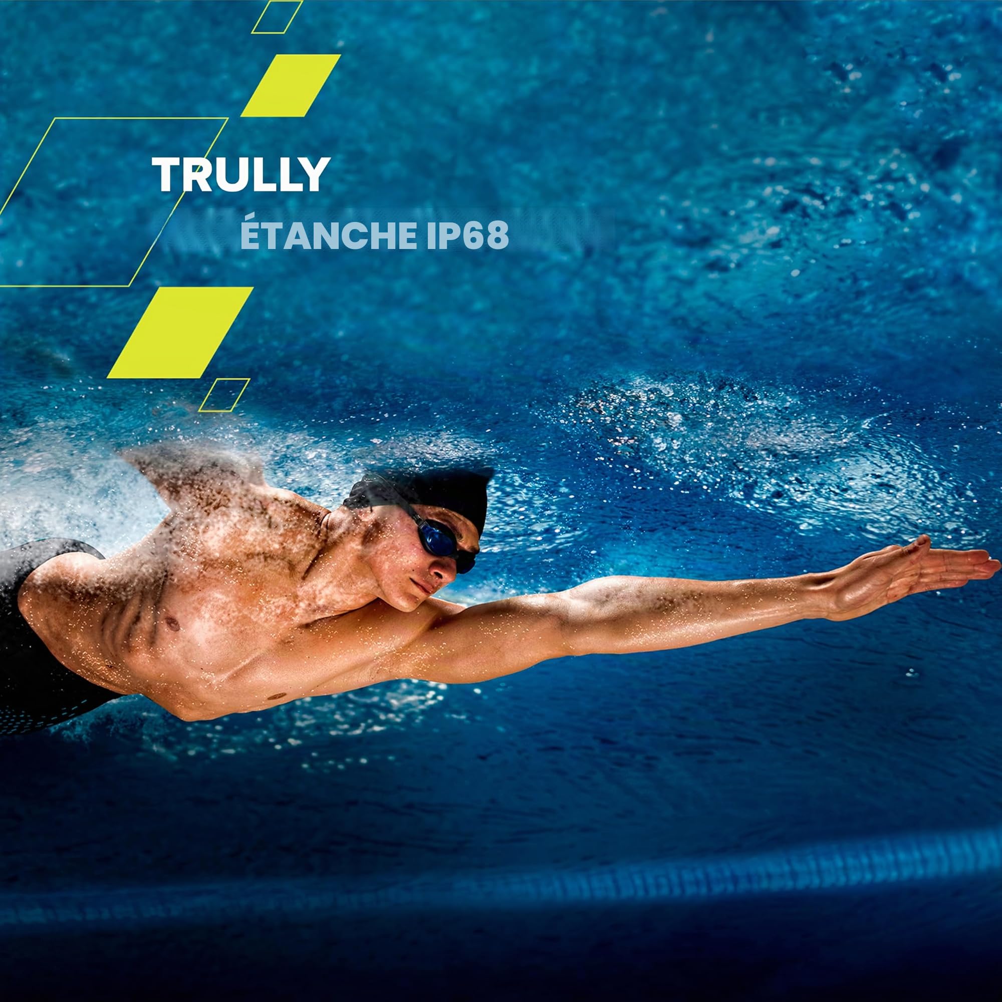 CANYON Smartwatch SW83 - Montre de fitness IPS de 1,34 pouces, GPS, STRAVA 128 modes sport, SpO2 et fréquence cardiaque en temps réel, 150 cadrans, podomètre, surveillance du stress et du