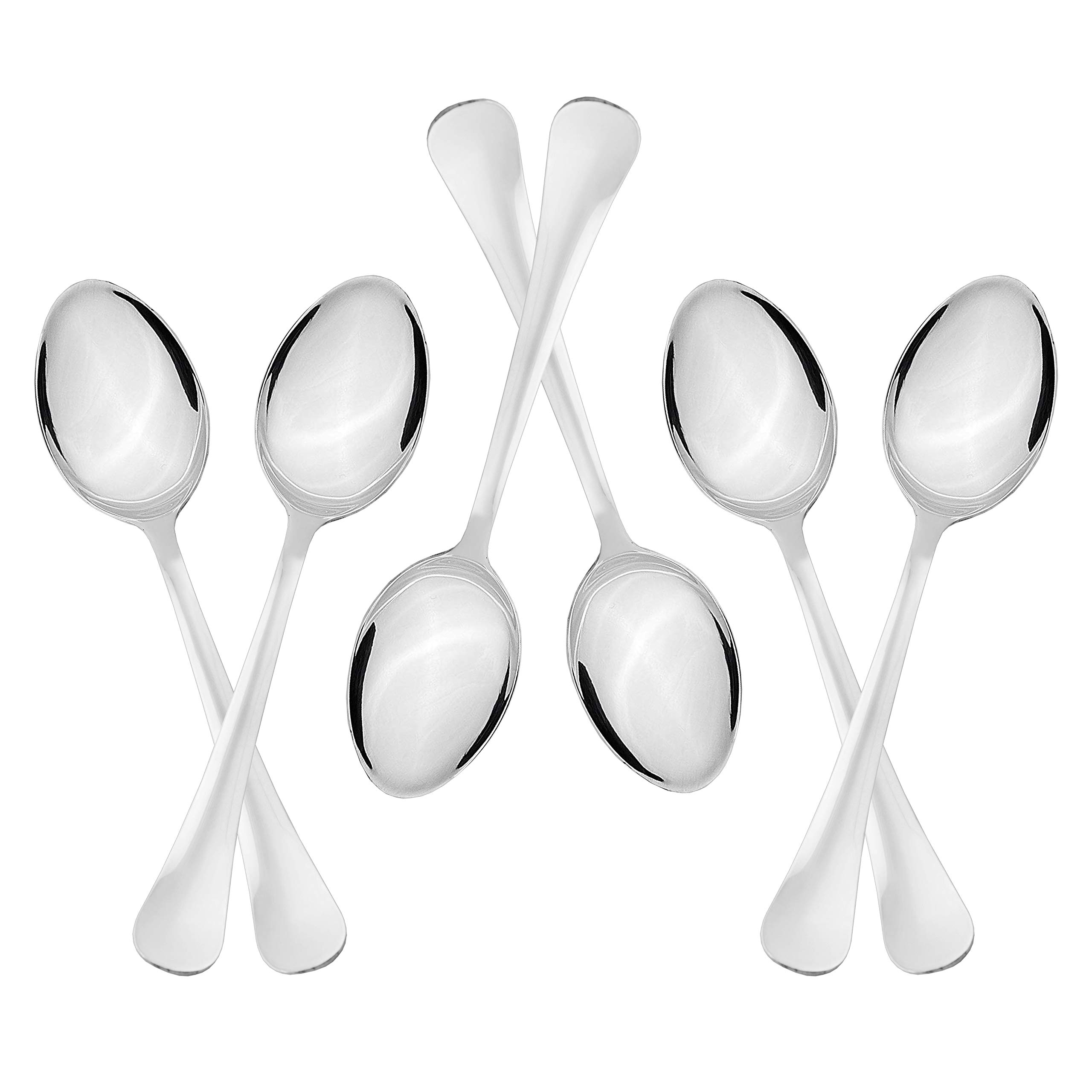 Sumeet Stainless Steel Spoon Set - 12 Piece, 1.6mm Thick, 6 Baby Spoons (16cm) & 6 Dessert Spoons (18.5cm), Food Grade - View #5