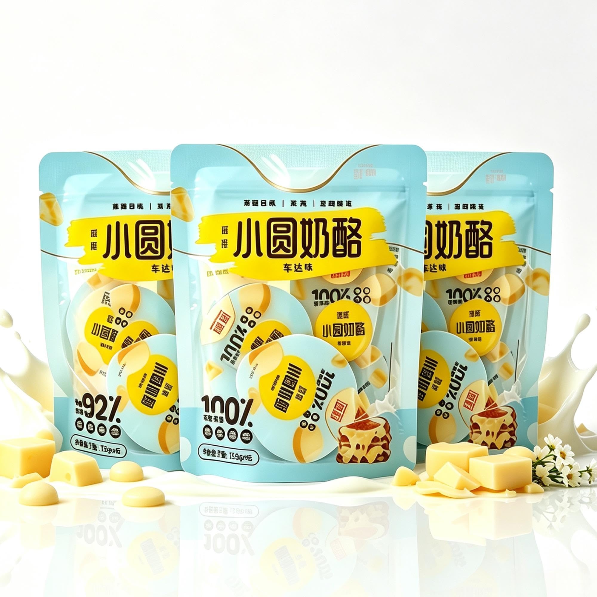 Okrągłe kawałki sera Cheddar 75g –3 opakowania, gotowe do