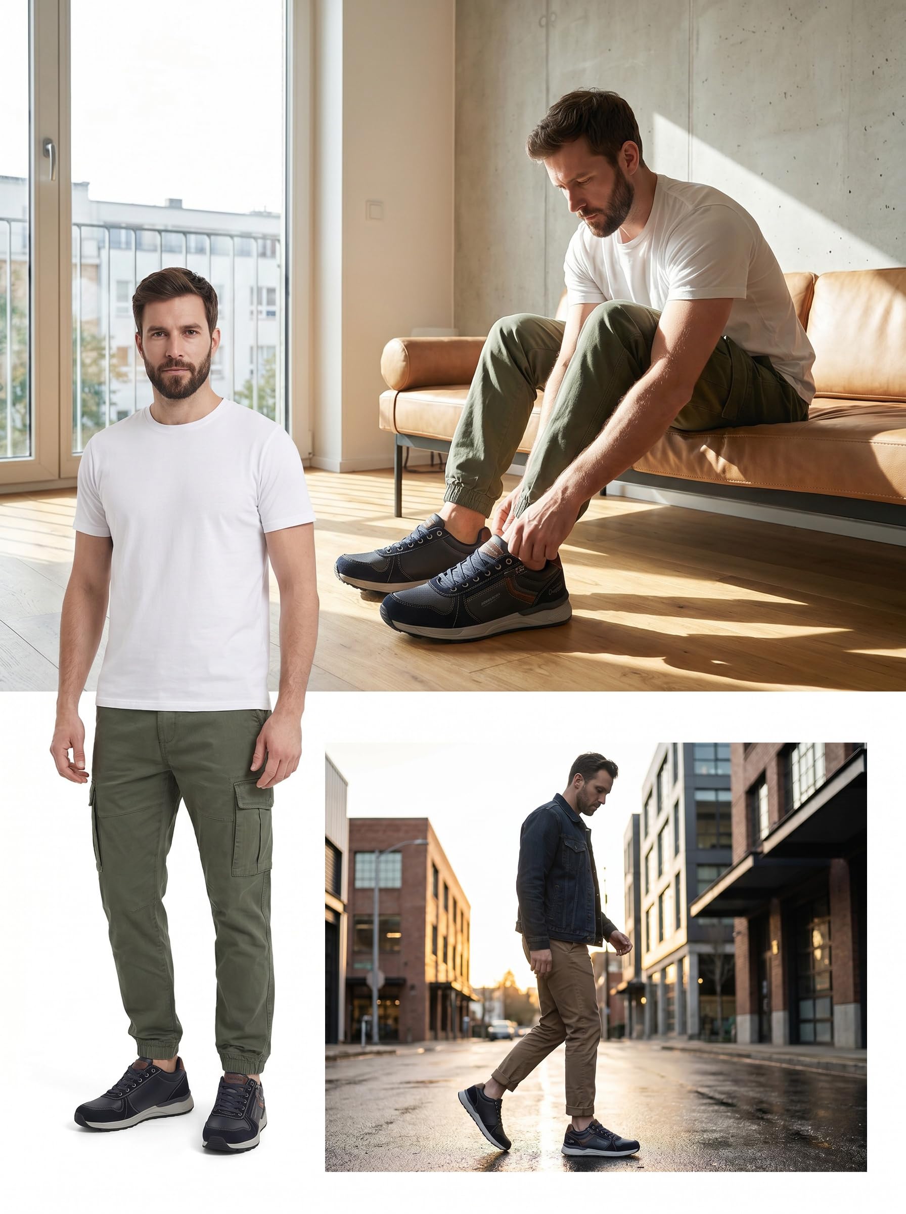 ARRIGO BELLO Scarpe Uomo Sneakers Casual Ginnastica Sportive Running Basse Scarpe all'Aperto 41-46