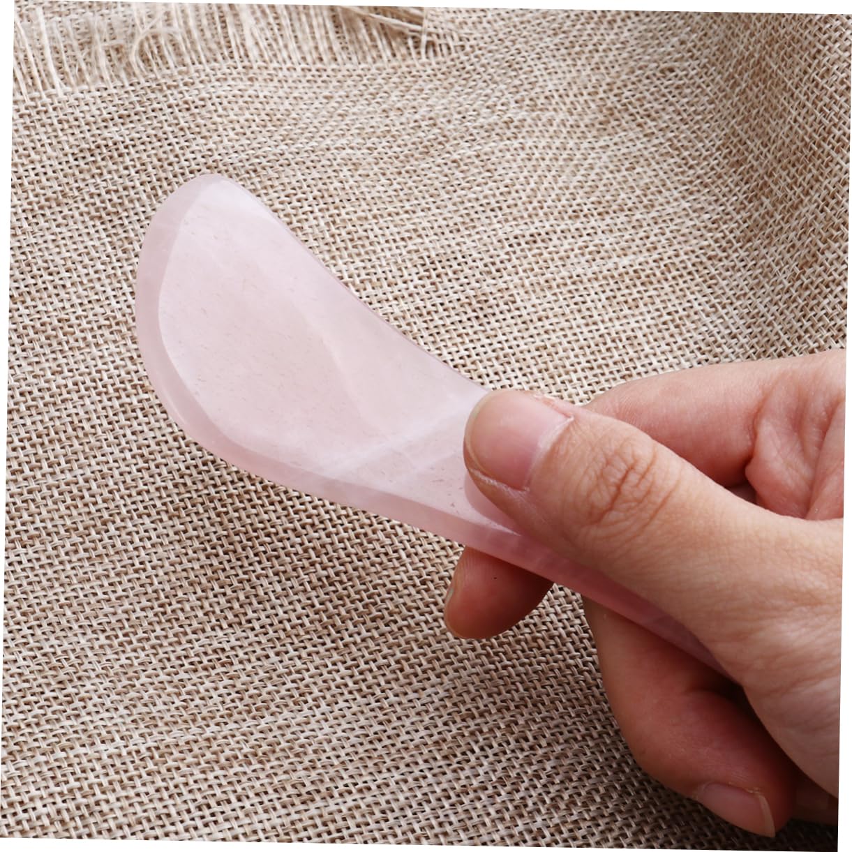 3pezzi Strumento Di Massaggio Gua Sha Quarzo Rosa Tavoletta Shape Per Trattamenti Spa e Terapia Di Agopuntura Facile Da Usare e Indolore Per Corpo e Viso